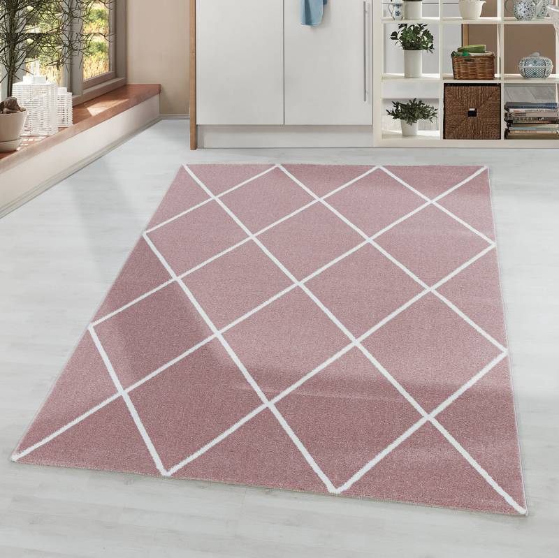 Ayyildiz Teppiche Teppich »RIO 4601«, rechteckig, 8 mm Höhe, Pflegeleicht / Strapazierfähig / Trend Colors/ Wohnzimmer von Ayyildiz Teppiche