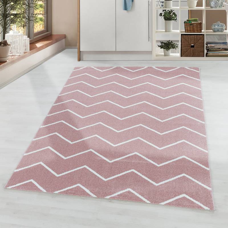 Ayyildiz Teppiche Teppich »RIO 4602«, rechteckig, 8 mm Höhe, Pflegeleicht / Strapazierfähig / Trend Colors/ Wohnzimmer von Ayyildiz Teppiche