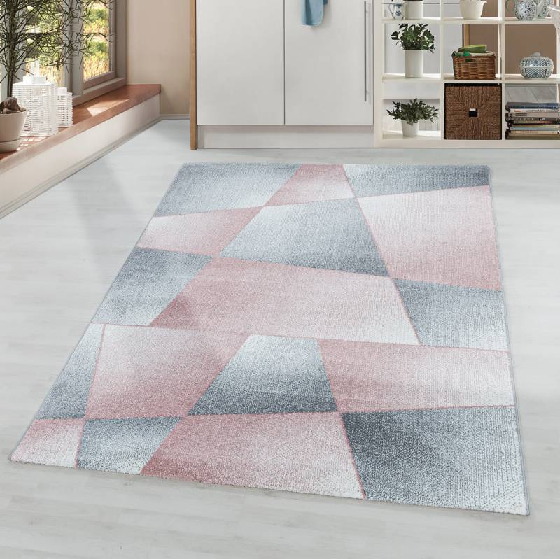 Ayyildiz Teppiche Teppich »RIO 4603«, rechteckig, 8 mm Höhe, Pflegeleicht / Strapazierfähig / Trend Colors/ Wohnzimmer von Ayyildiz Teppiche