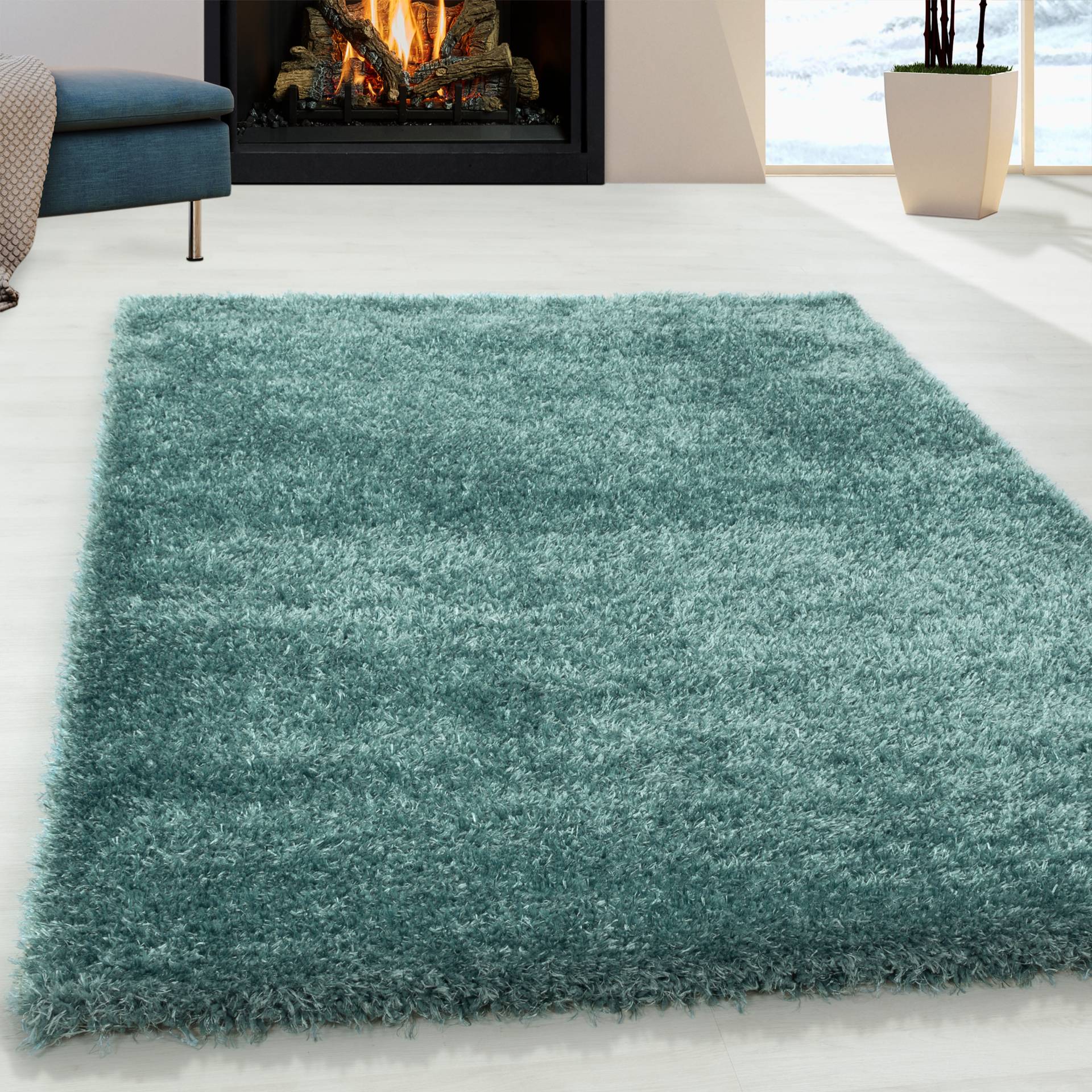 Ayyildiz Teppiche Hochflor-Teppich »BRILLIANT 4200«, rechteckig, 50 mm Höhe, Läufer, auch in rund, Langflor, Shaggy, Wohnzimmer von Ayyildiz Teppiche