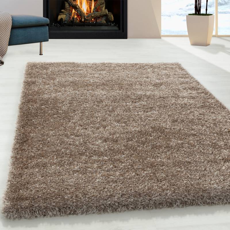Ayyildiz Teppiche Hochflor-Teppich »BRILLIANT 4200«, rechteckig, 50 mm Höhe, Läufer, auch in rund, Langflor, Shaggy, Wohnzimmer von Ayyildiz Teppiche