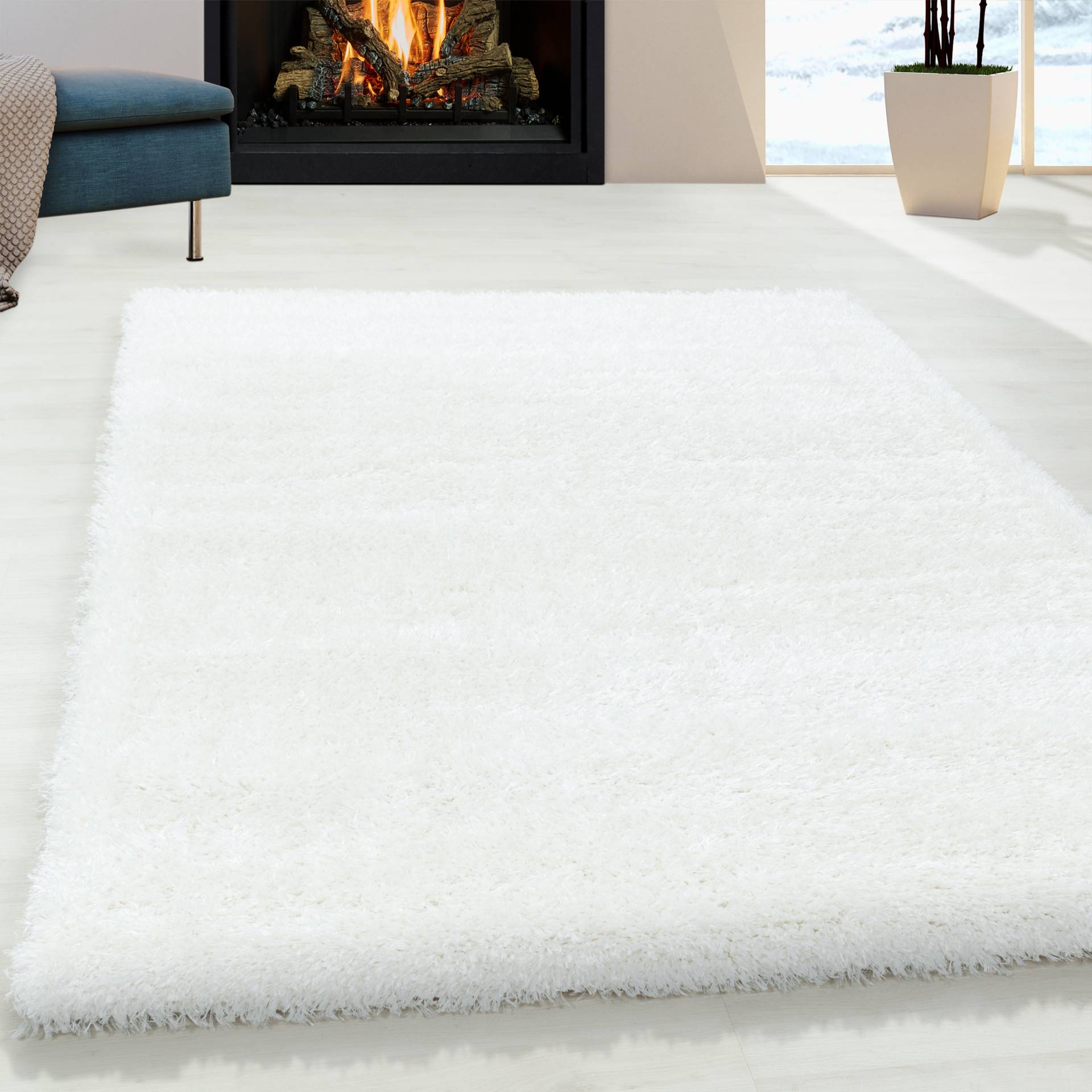 Ayyildiz Teppiche Hochflor-Teppich »BRILLIANT 4200«, rechteckig, 50 mm Höhe, Läufer, auch in rund, Langflor, Shaggy, Wohnzimmer von Ayyildiz Teppiche