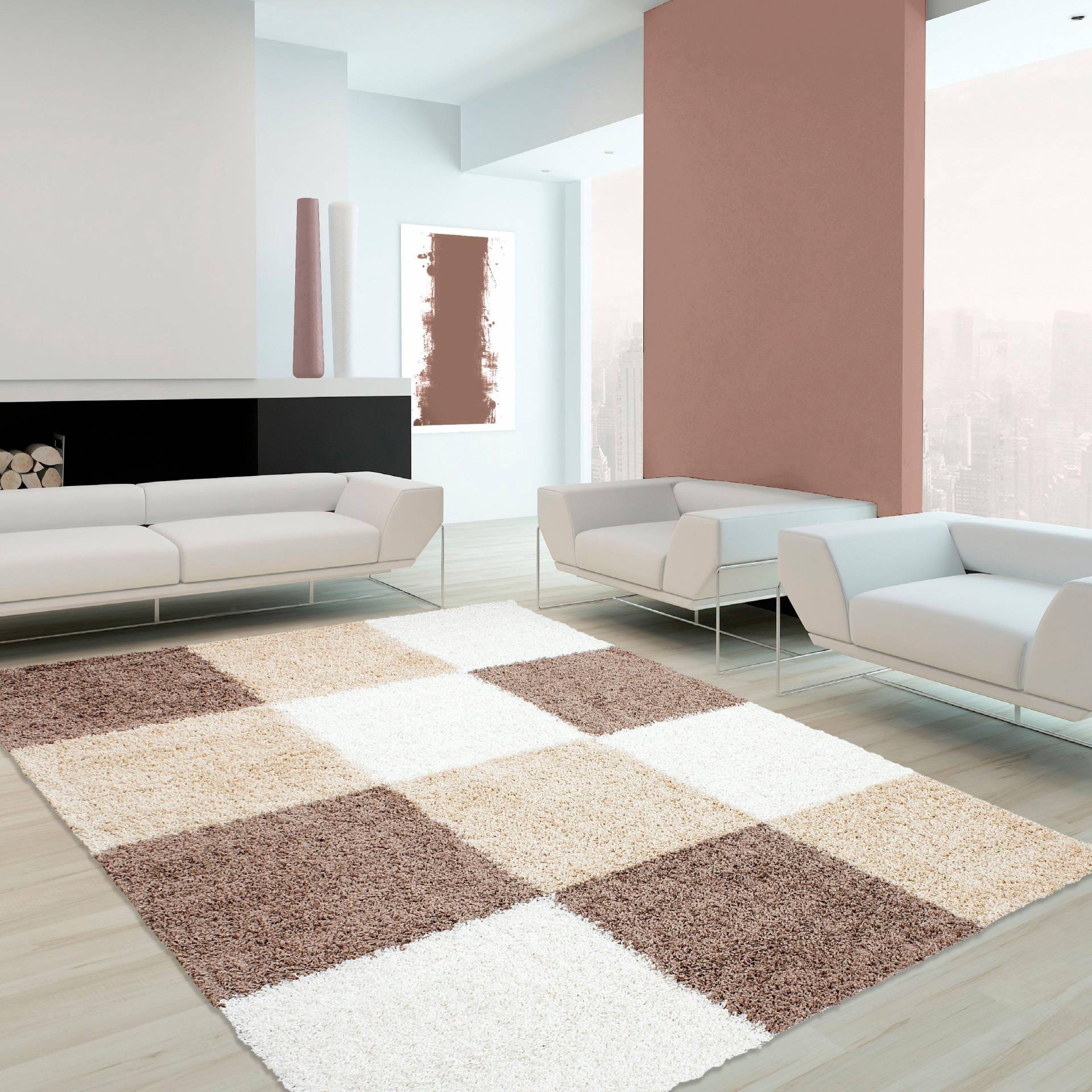 Ayyildiz Teppiche Hochflor-Teppich »Life Shaggy 1501«, rechteckig, 30 mm Höhe, Wohnzimmer von Ayyildiz Teppiche