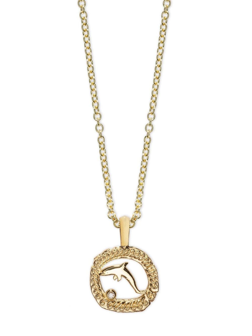 Azlee 18kt yellow gold Petite Of The Sea diamond necklace von Azlee