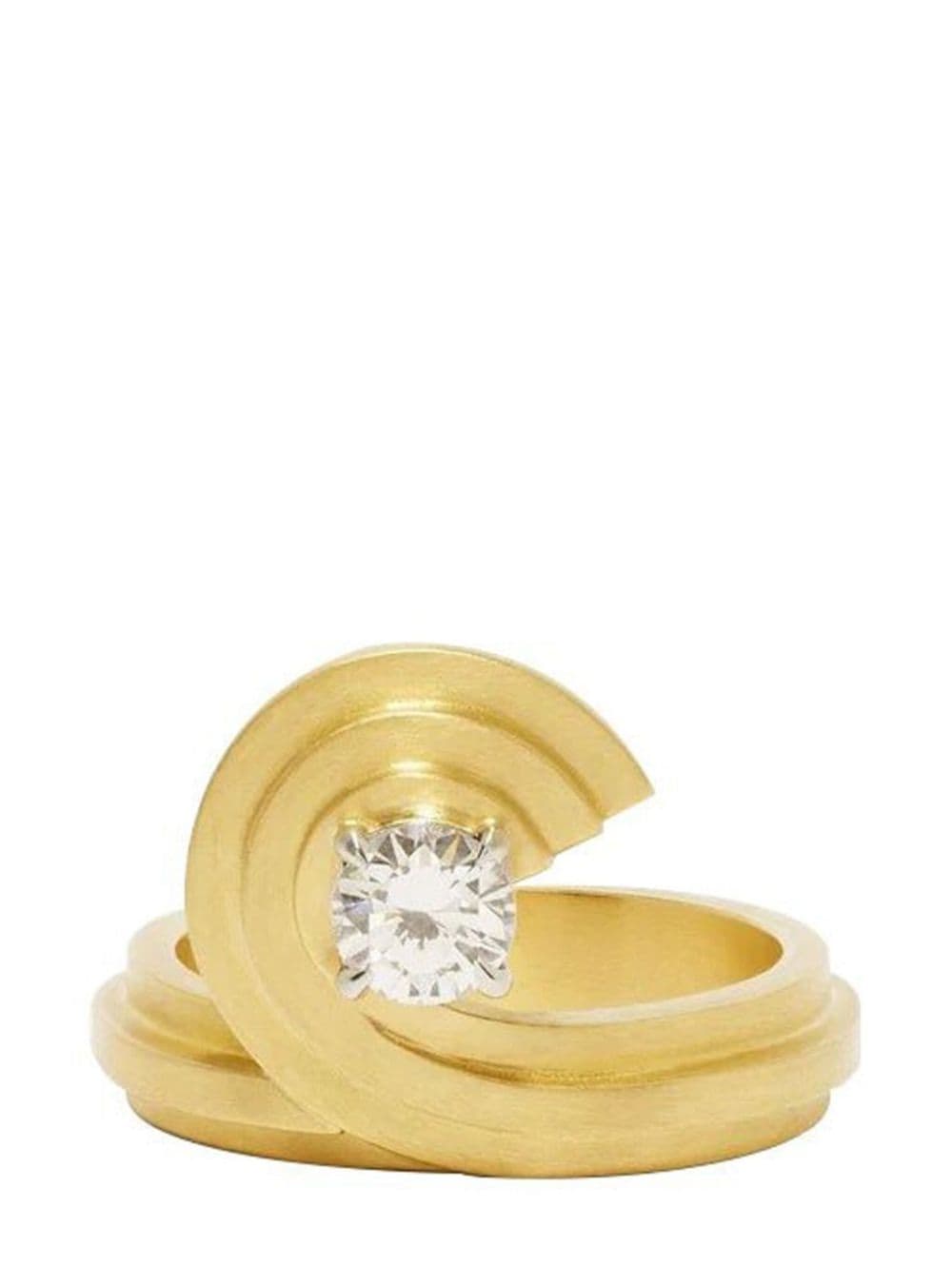 Azlee 18kt yellow gold Sea I diamond ring von Azlee