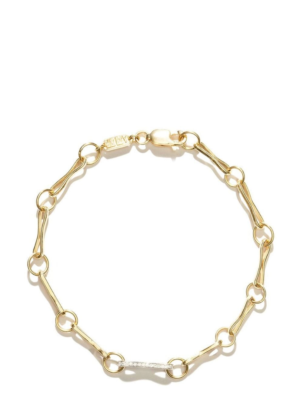 Azlee 18kt yellow gold circle-link bracelet von Azlee