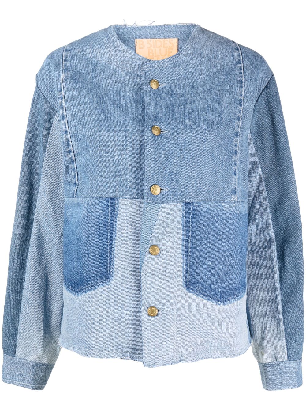 B SIDES Lou patchwork denim jacket - Blue von B SIDES