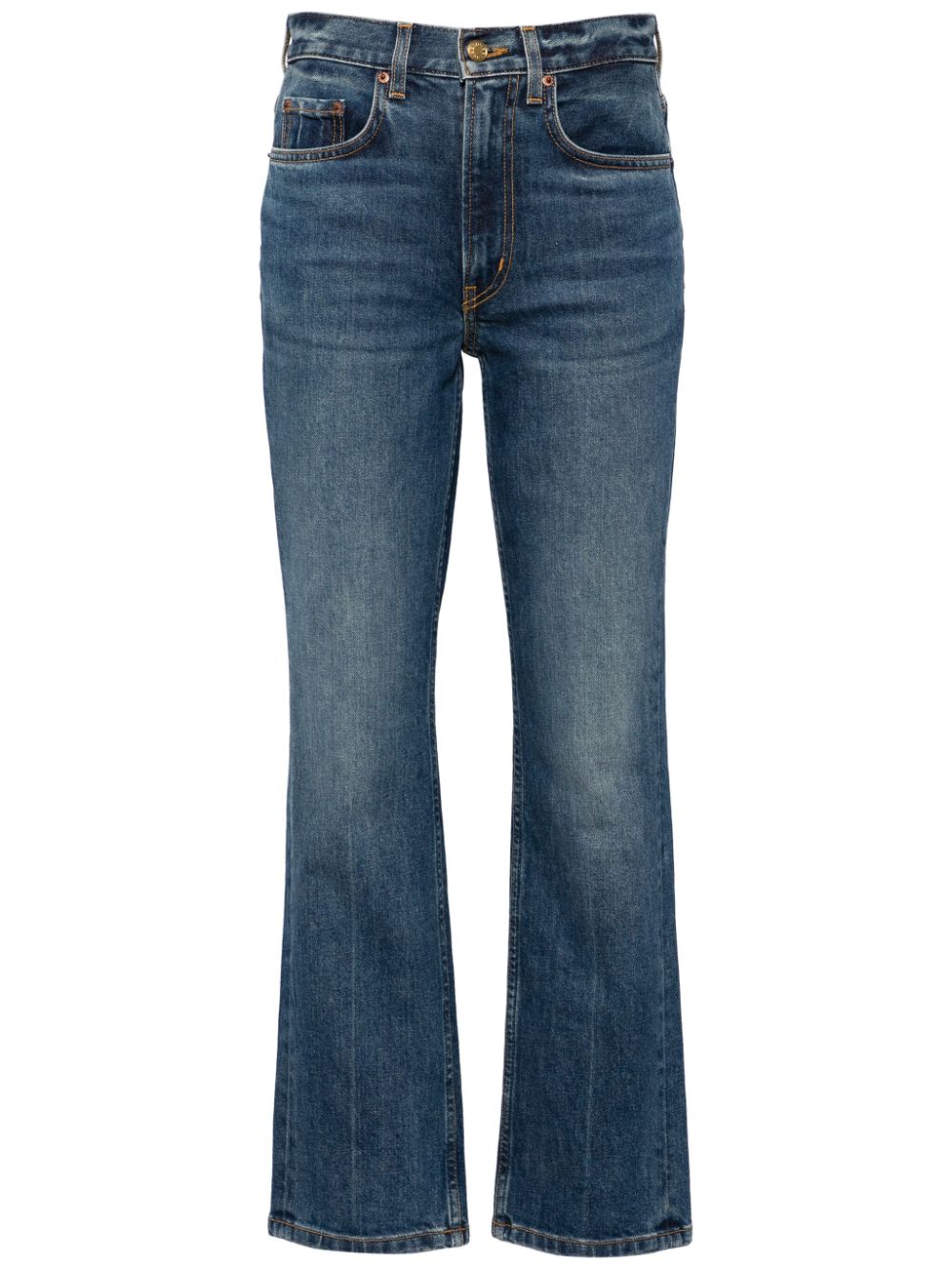 B SIDES Rae straight-leg mid-rise jeans - Blue von B SIDES