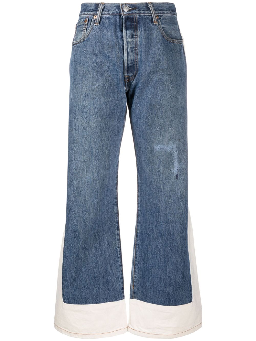 B SIDES two-tone wide-leg jeans - Blue von B SIDES