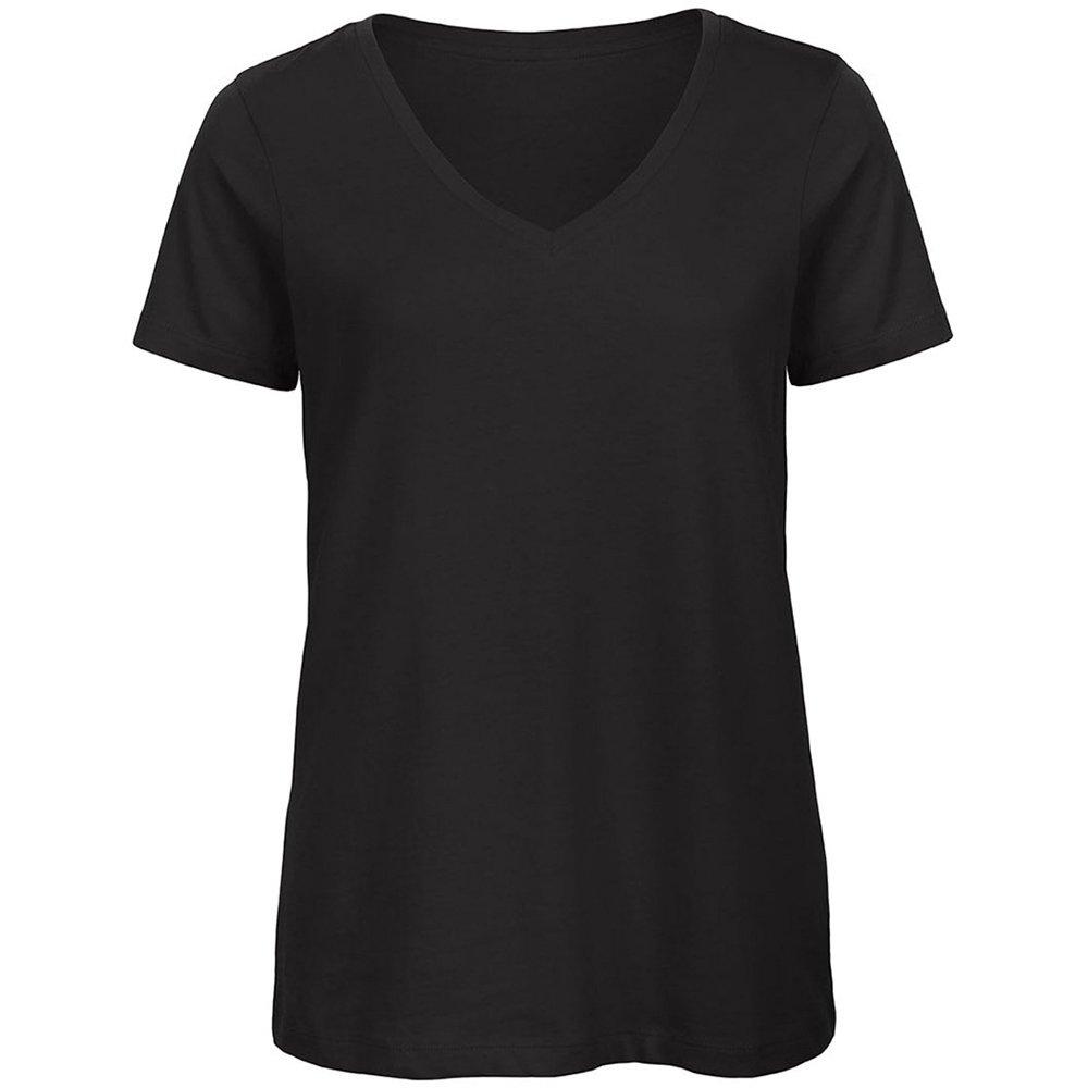 B&c Favourite Tshirt Mit Vausschnitt, Organische Damen Schwarz XS von B and C