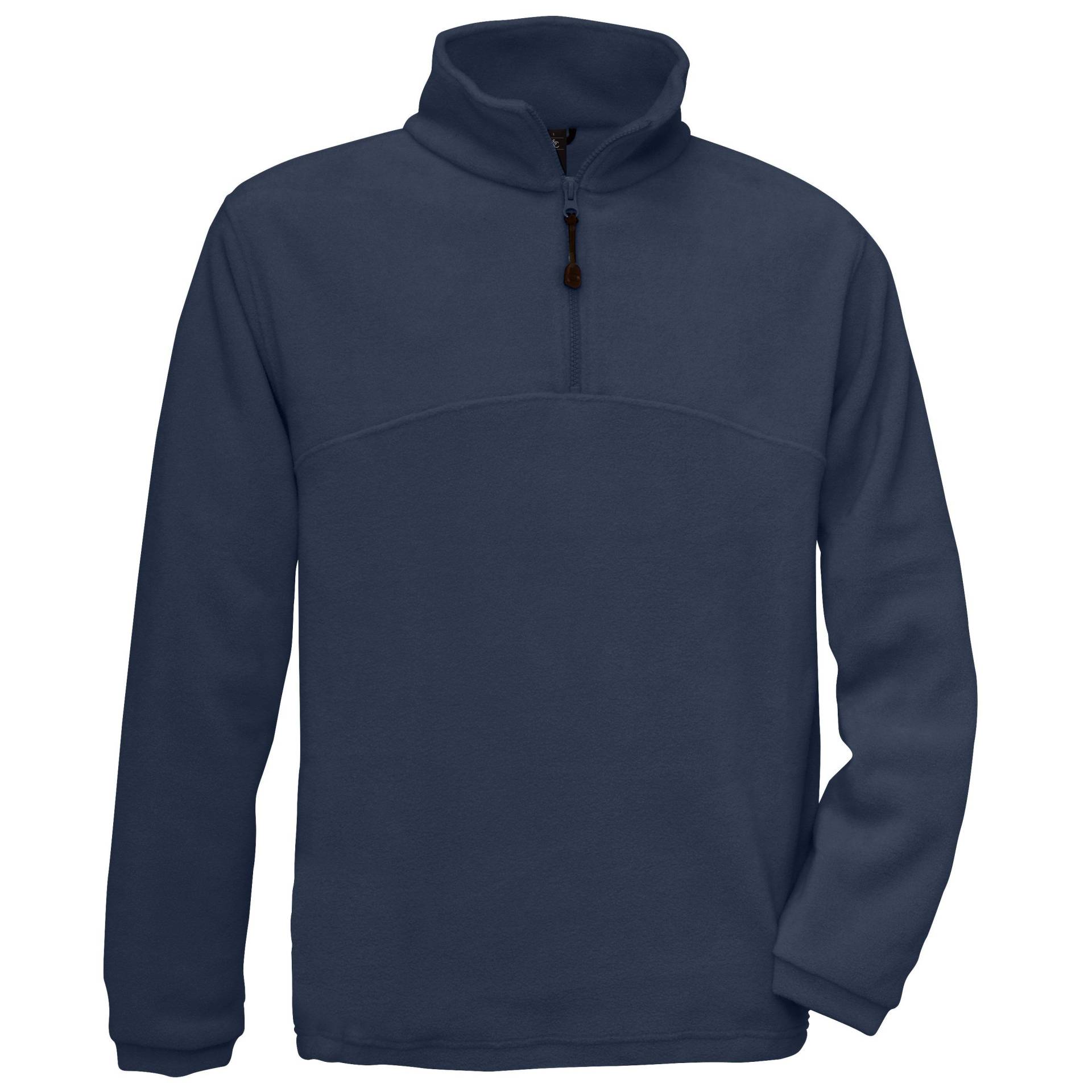 B&c Fleece Top Higlander+, 14 Zip Herren Marine 3XL von B and C