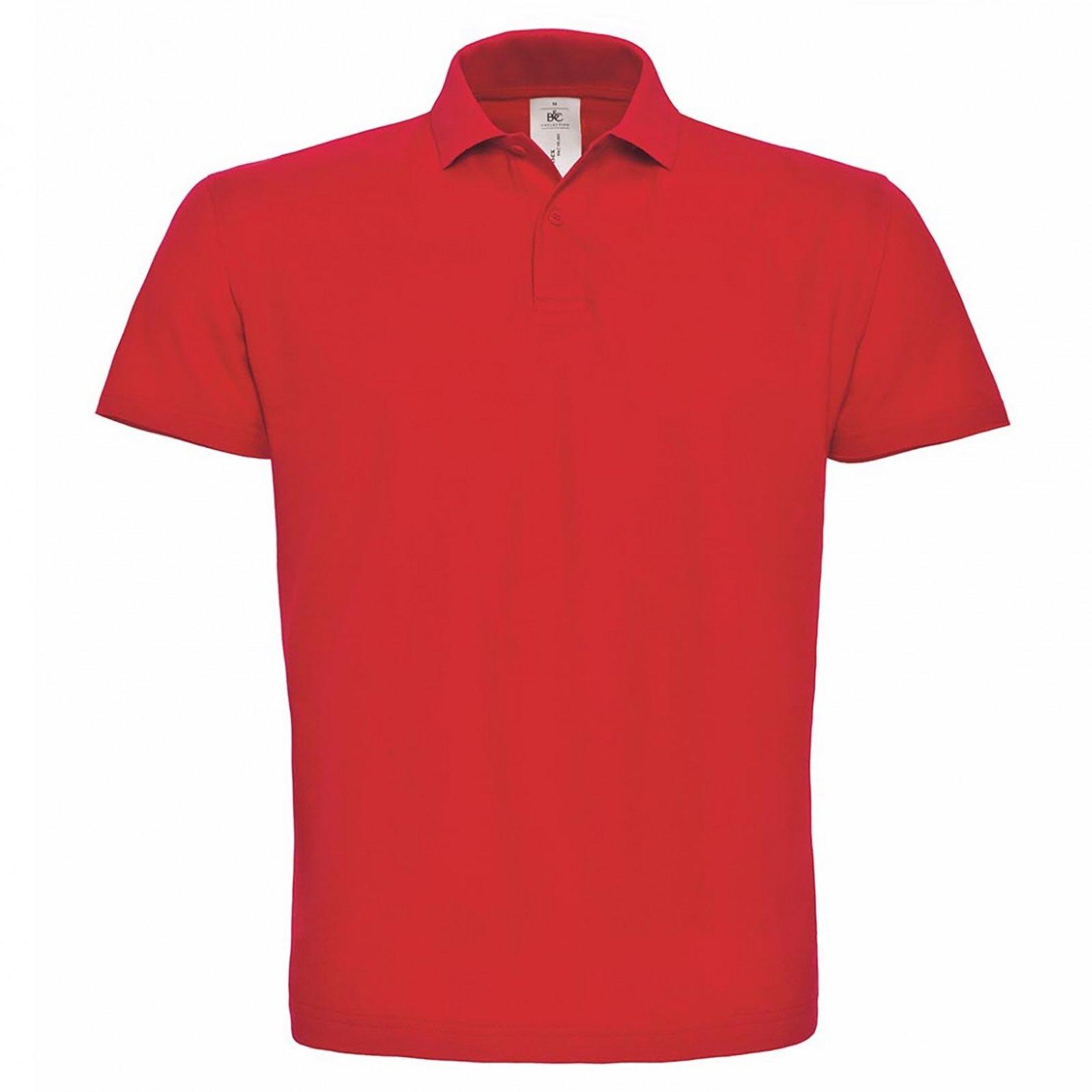 B&c Id.001 Poloshirt, Kurzarm Herren Rot Bunt XL von B and C