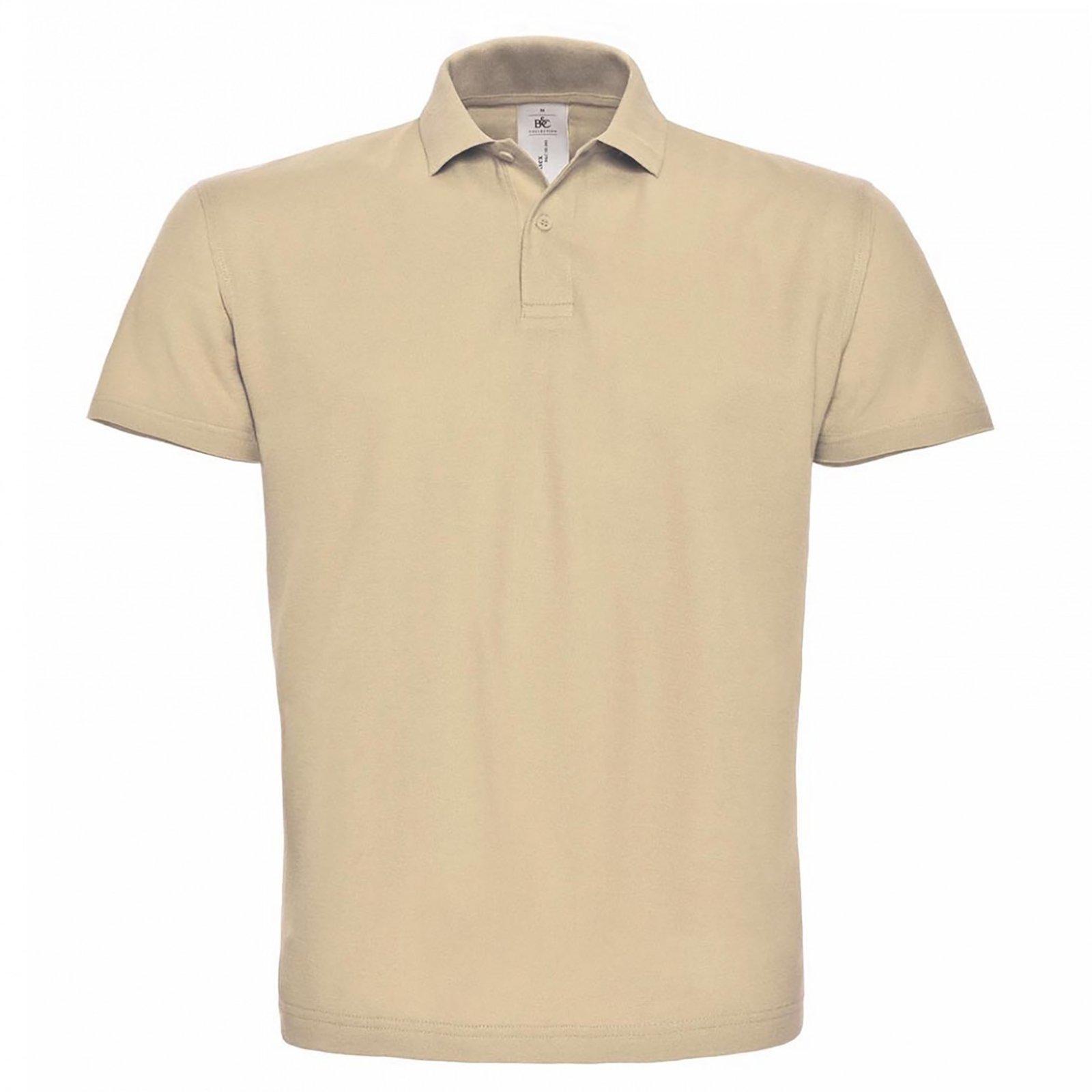 B&c Id.001 Poloshirt, Kurzarm Herren Sand L von B and C