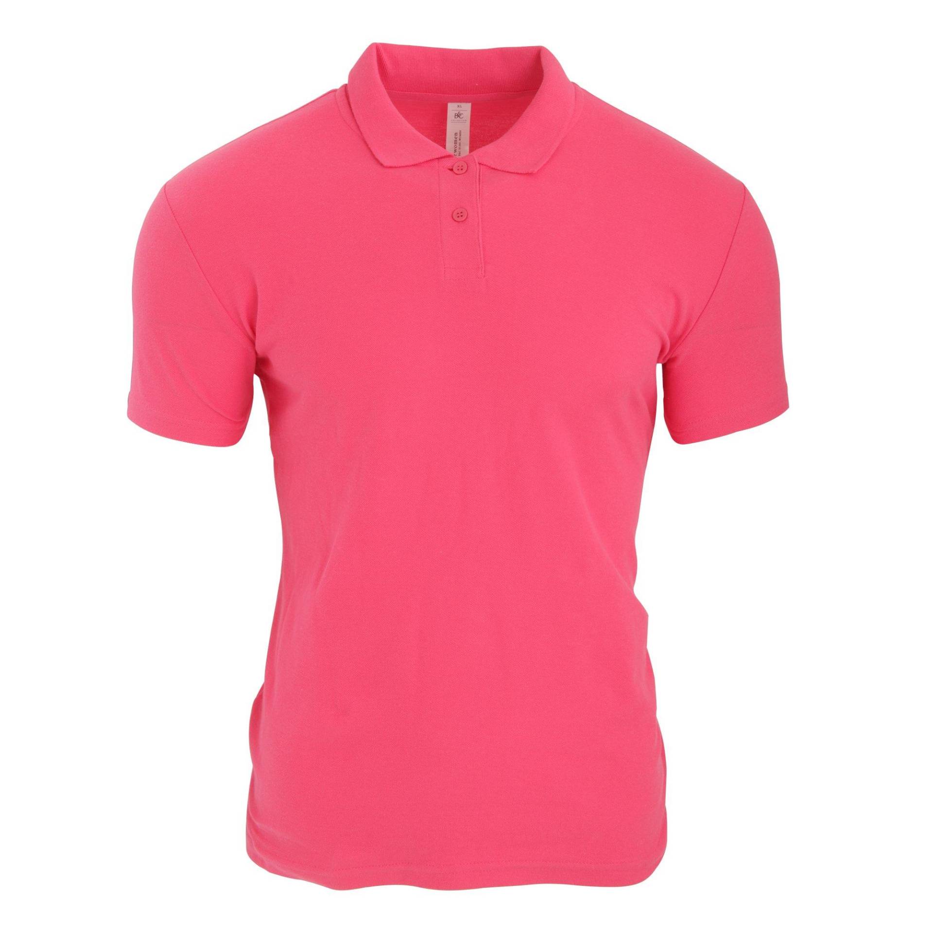 B&c Id.001 Poloshirt Polohemd, Kurzarm Damen Fuchsia L von B and C