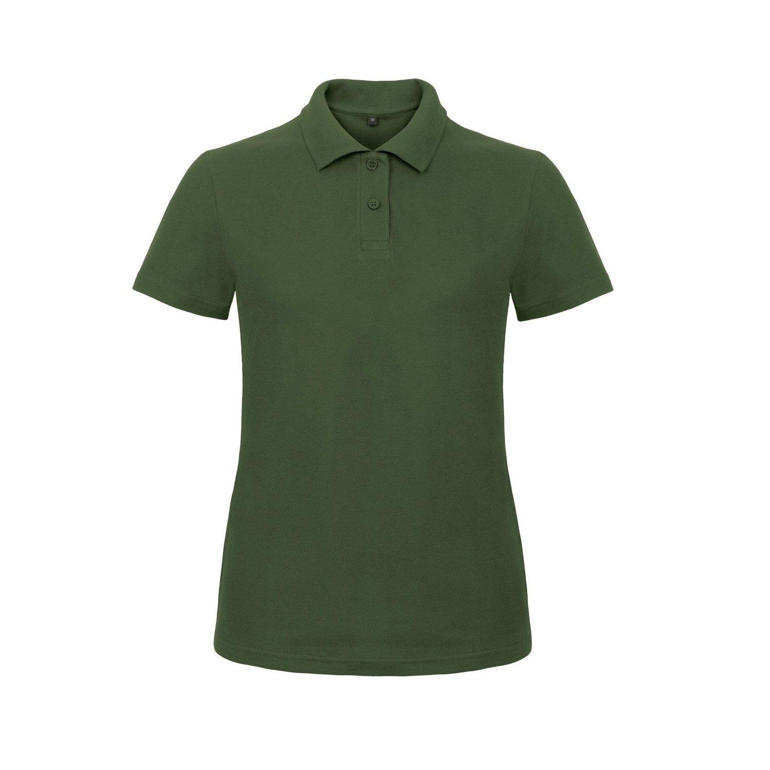 B&c Id.001 Poloshirt Polohemd, Kurzarm Damen Grün 3XL von B and C