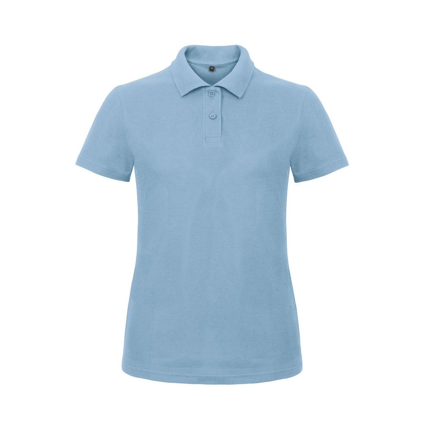 B&c Id.001 Poloshirt Polohemd, Kurzarm Damen Hellblau L von B and C