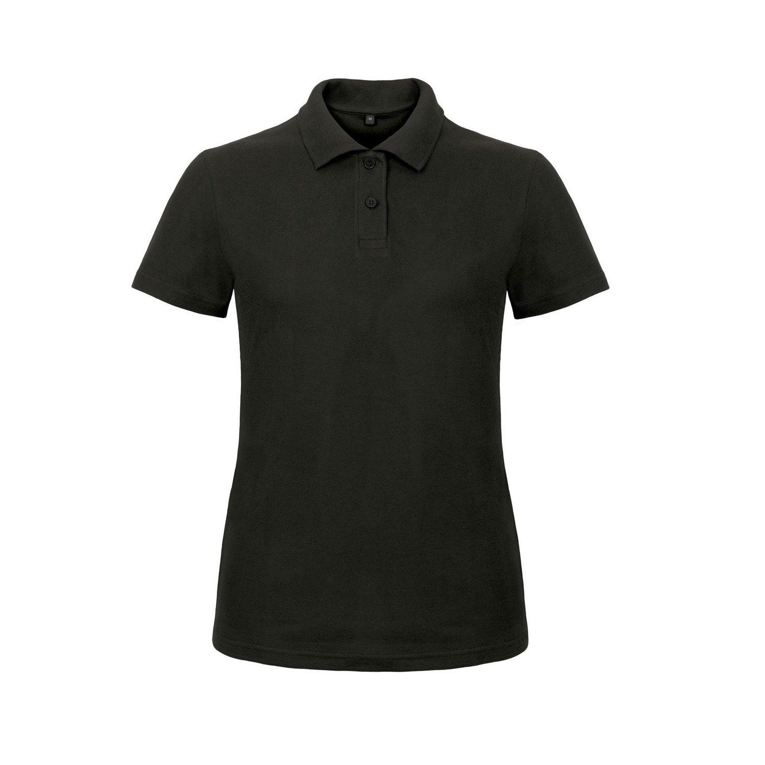 B&c Id.001 Poloshirt Polohemd, Kurzarm Damen Schwarz S von B and C