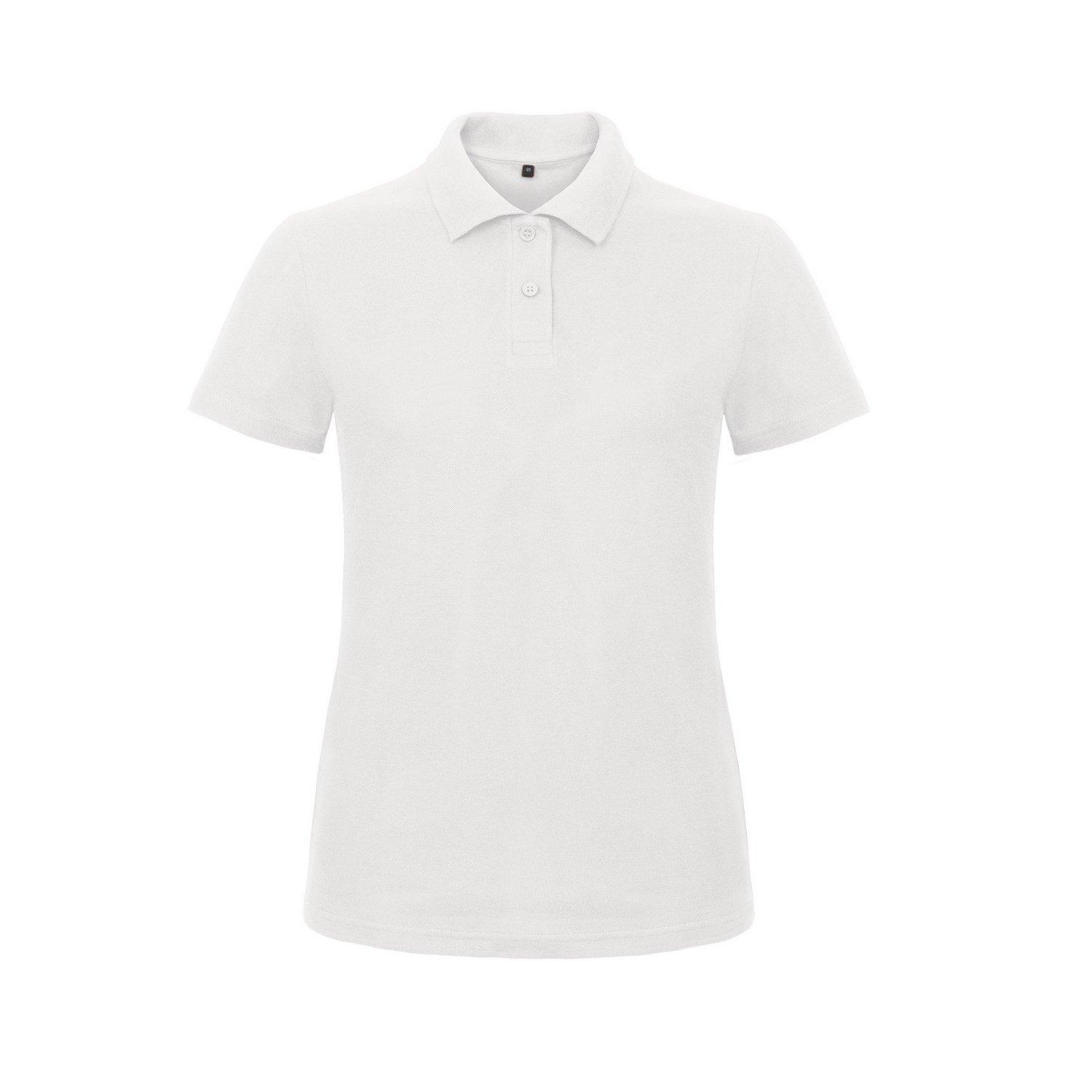 B&c Id.001 Poloshirt Polohemd, Kurzarm Damen Weiss 3XL von B and C