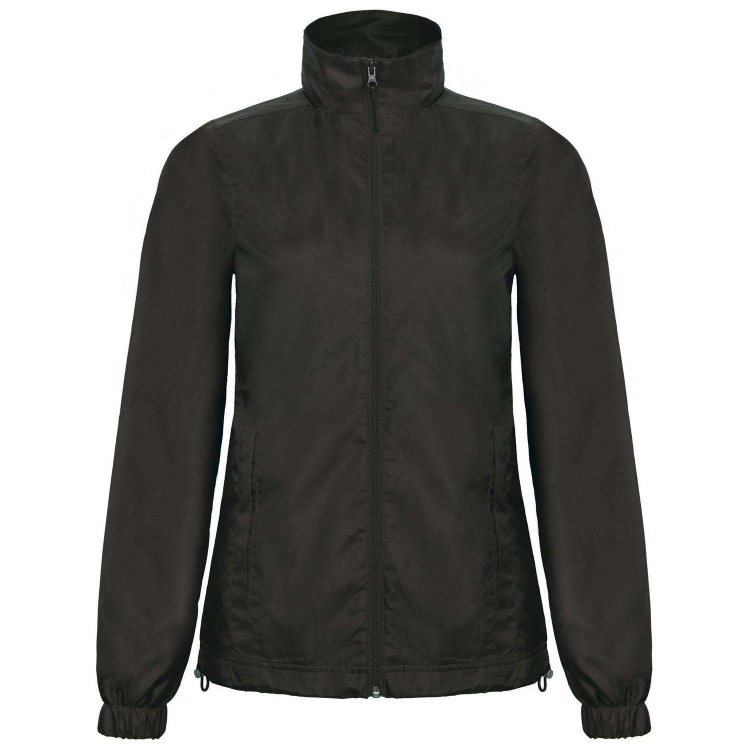 B&c Id.601 Wind Jacke Mit Kapuze, Wasser Abweisend Damen Schwarz XL von B and C