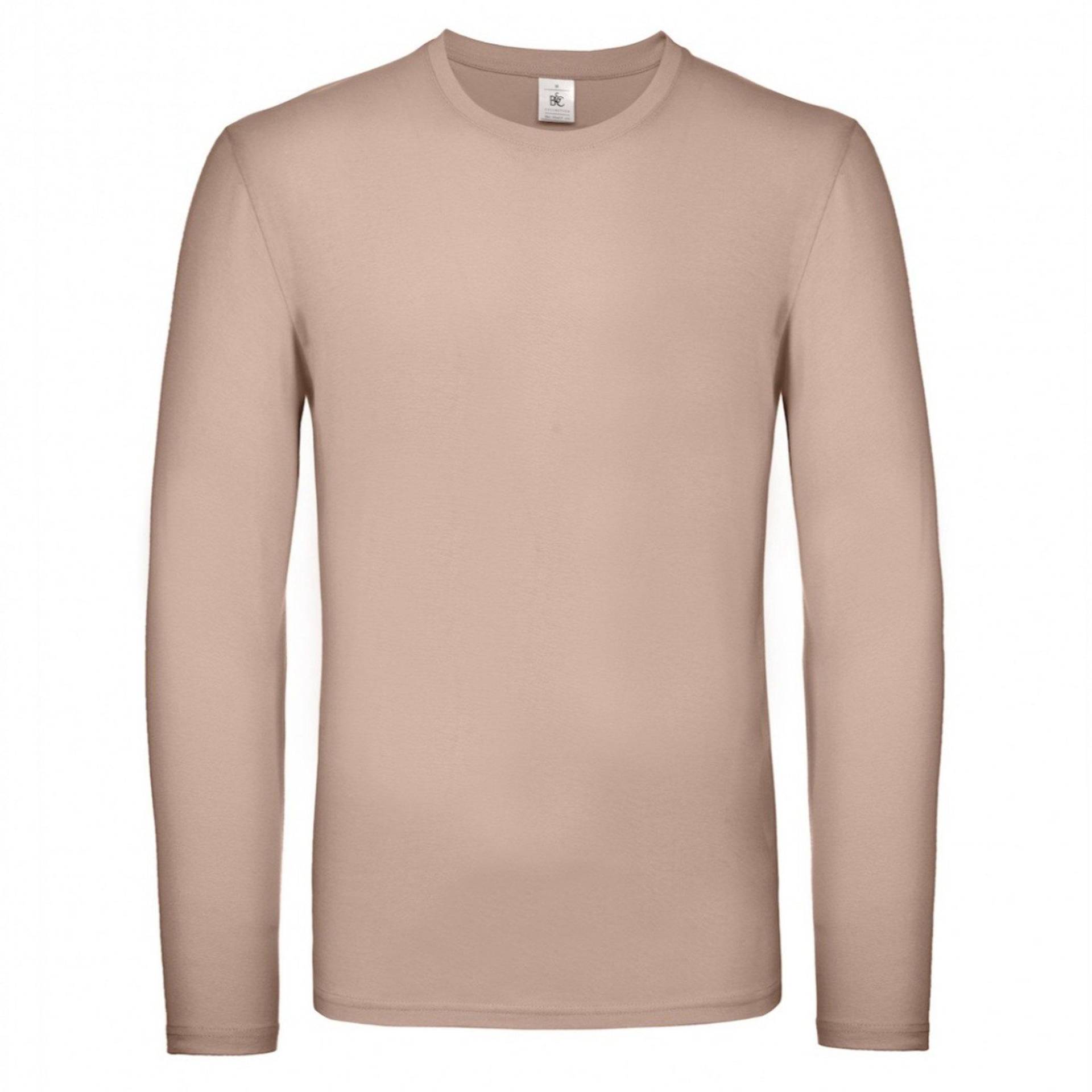 B&c Langarmtshirt #e150 Damen Altrosa 3XL von B and C