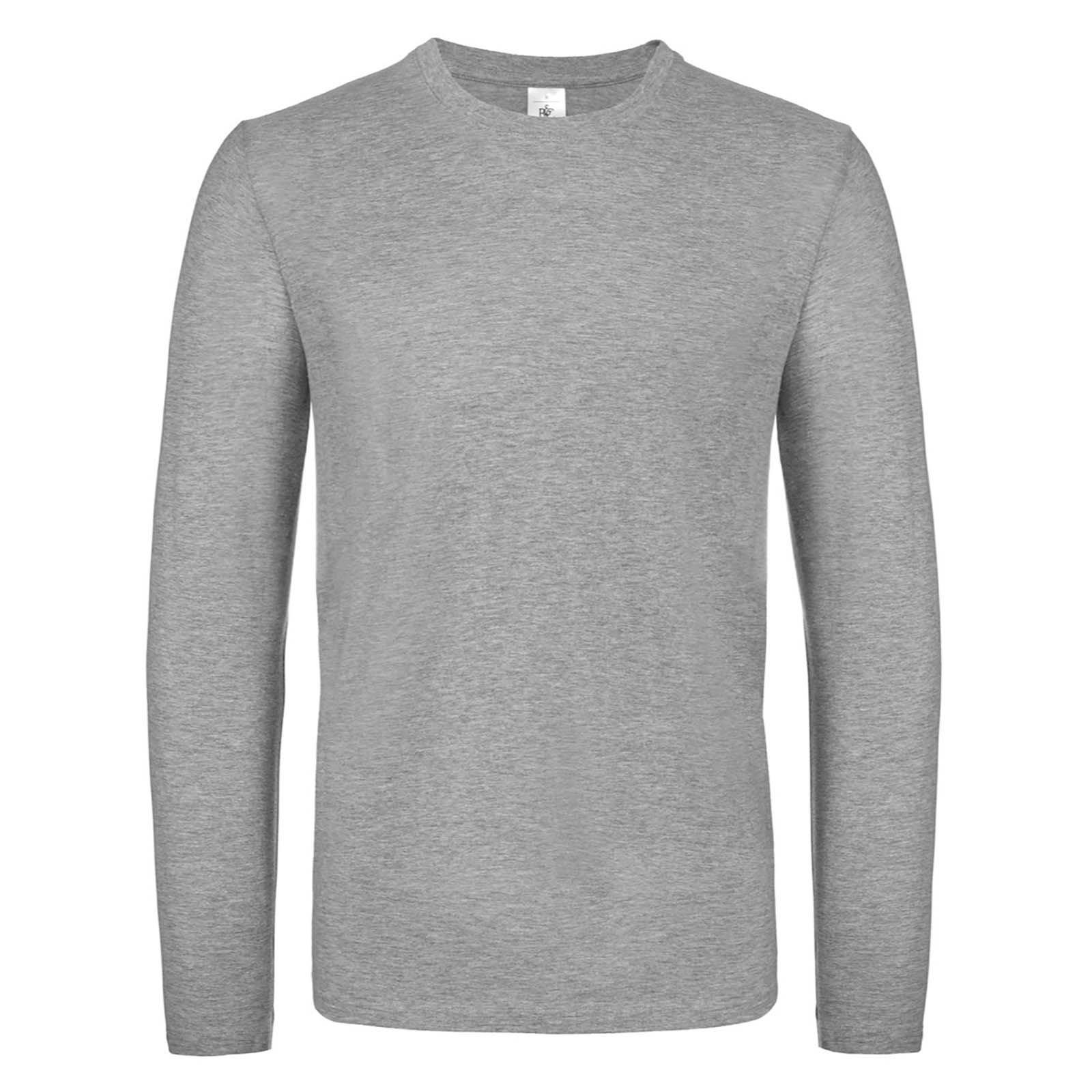 B&c Langarmtshirt #e150 Damen Grau XXL von B and C