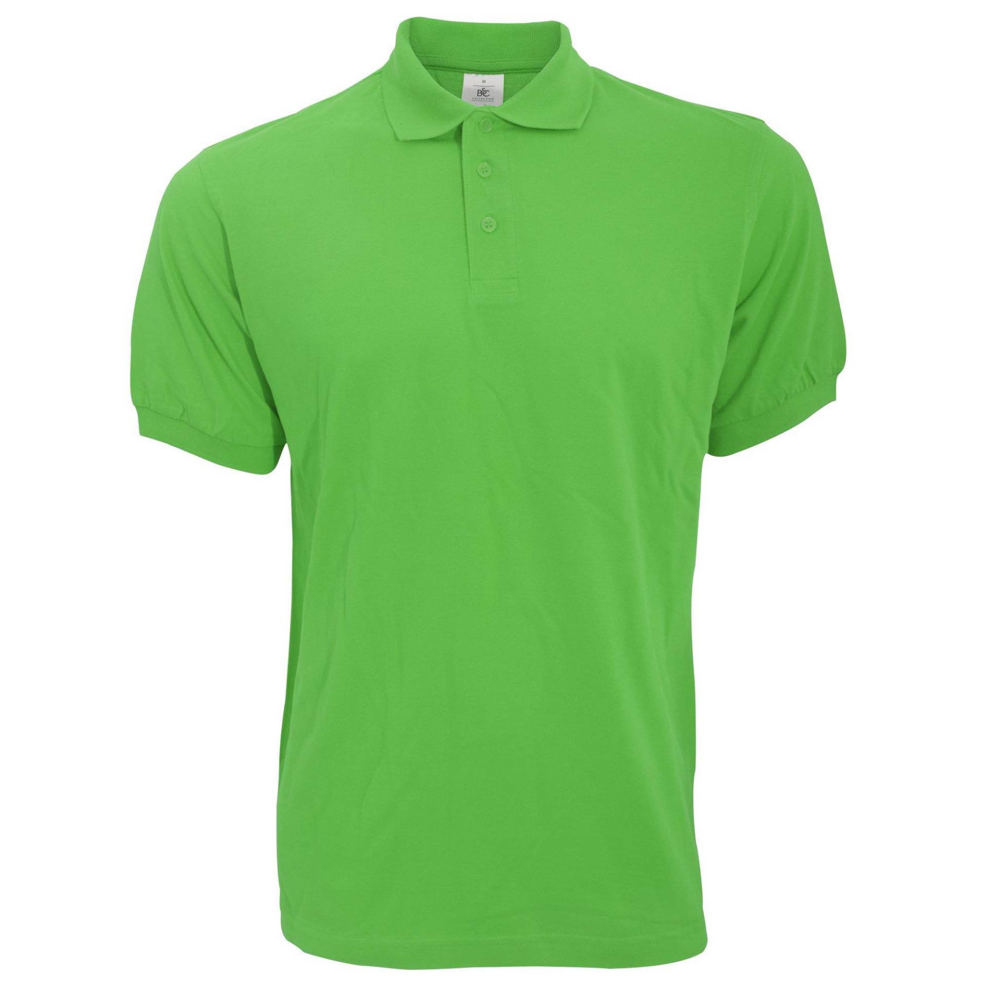 B&c Poloshirt Safran Kurzarm Herren Grün S von B and C