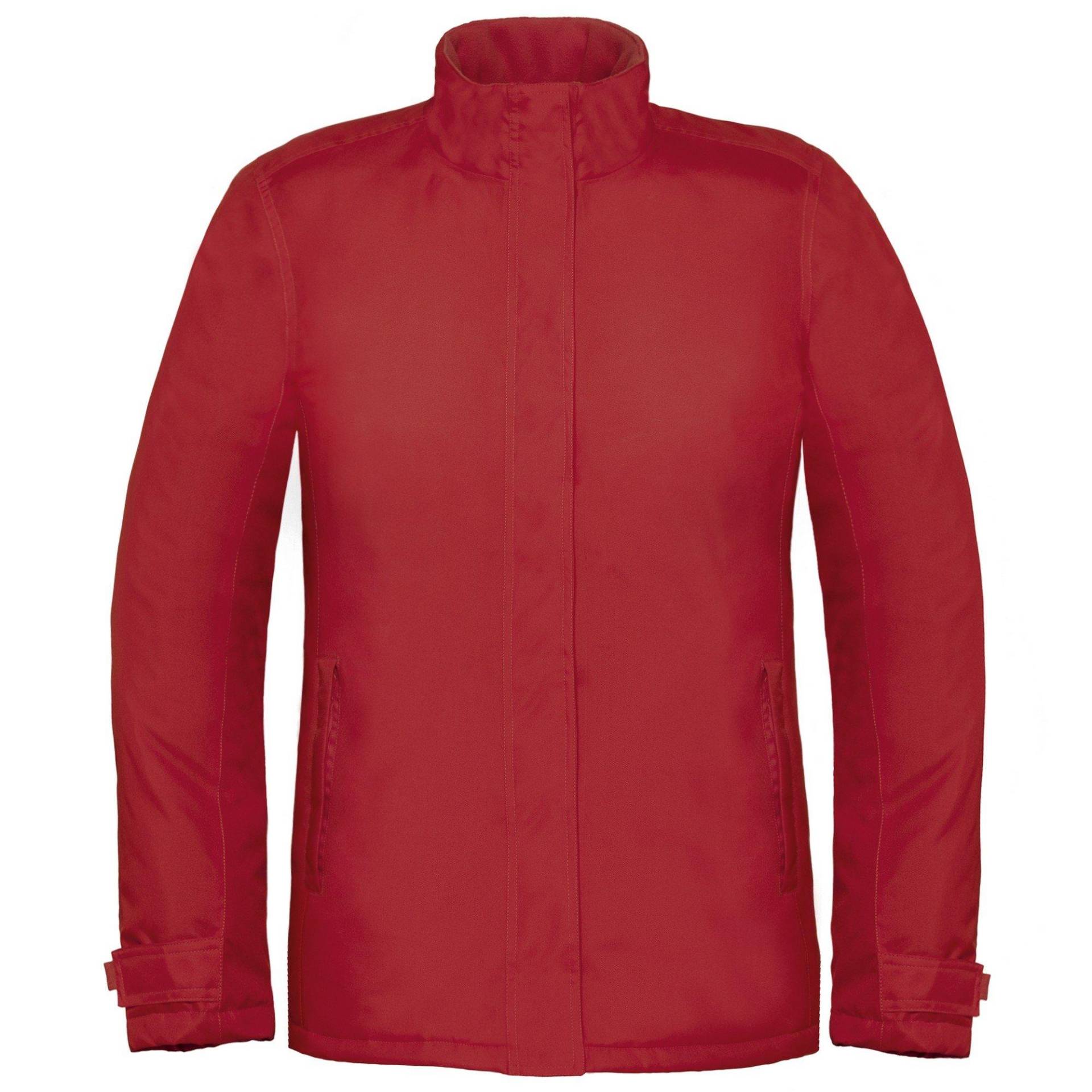 B&c Premium Real+ Thermojacke, Winddicht, Wasserfest Damen Rot Bunt S von B and C