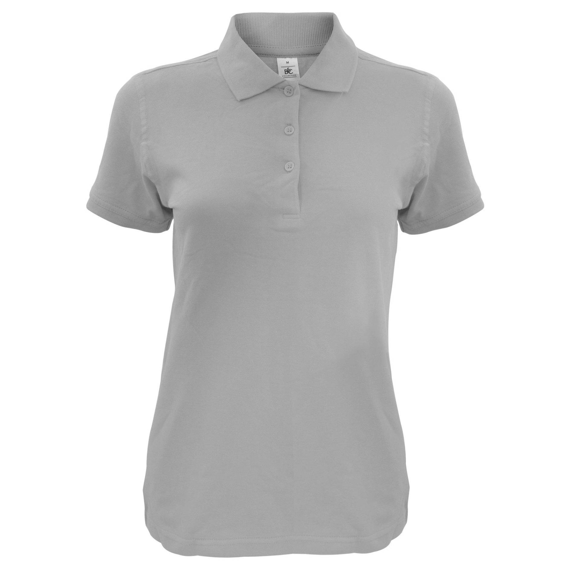 B&c Safran Kurzarm Poloshirt Damen Grau XXL von B and C