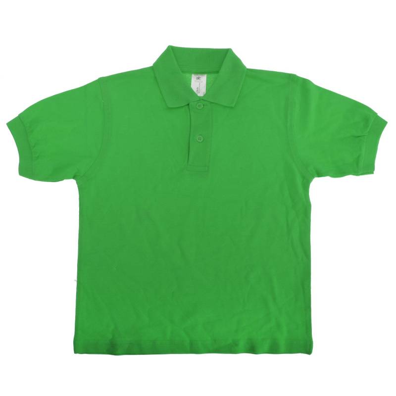 B&c Safran Polo Shirt (2 Stückpackung) Mädchen Grün 12-14A von B and C