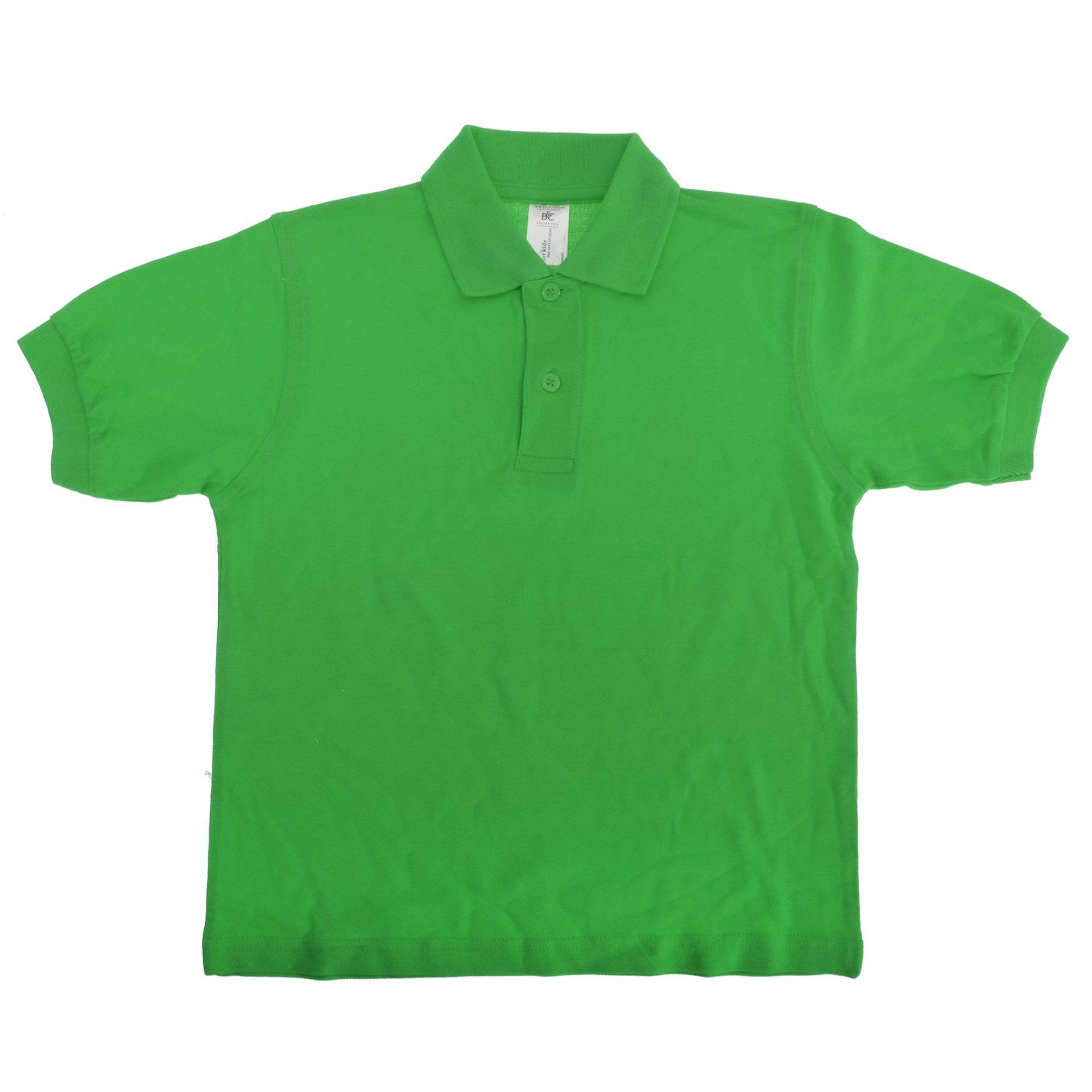 B&c Safran Polo Shirt Mädchen Grün 9-11A von B and C