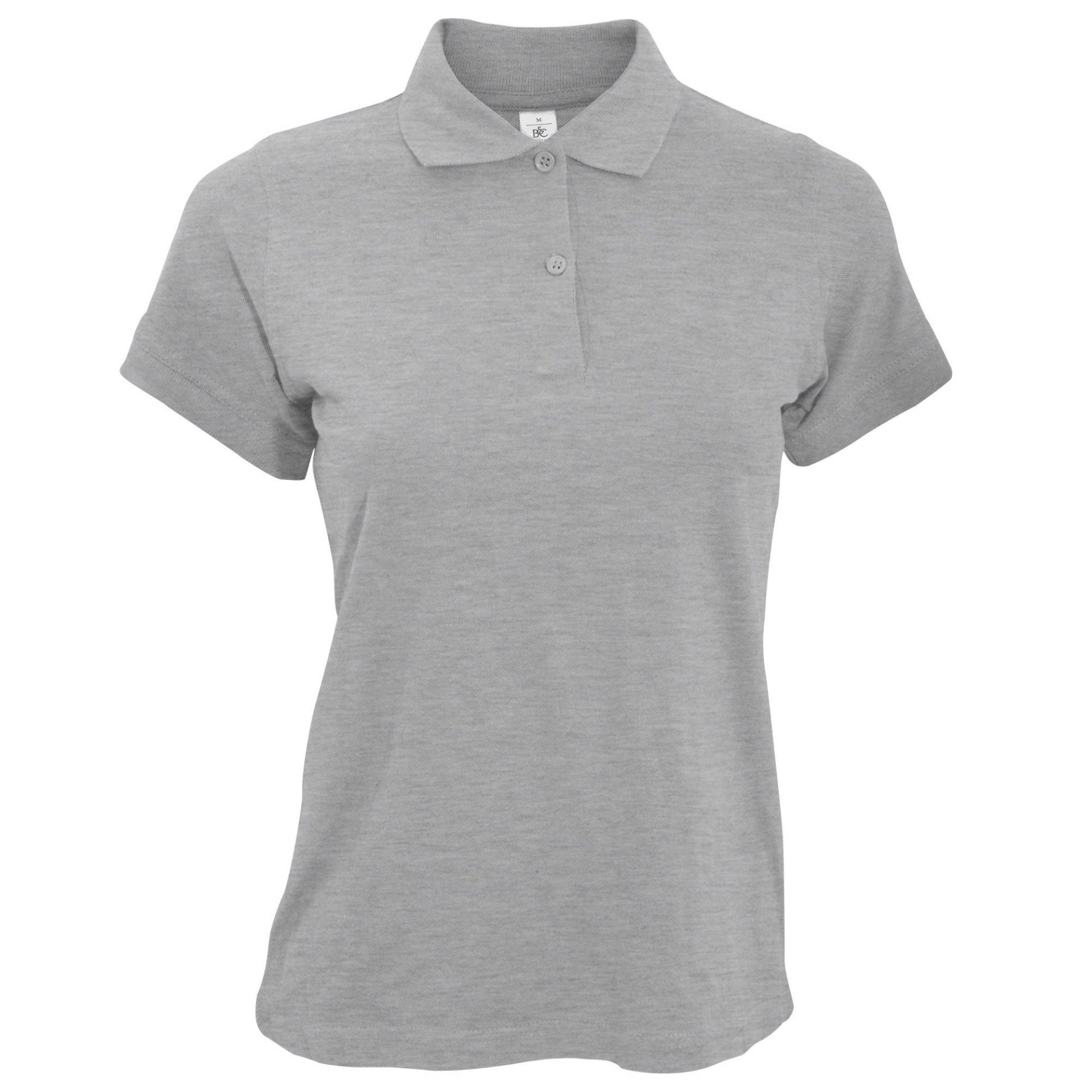 B&c Safran Poloshirt, Kurzarm Damen Grau XXL von B and C