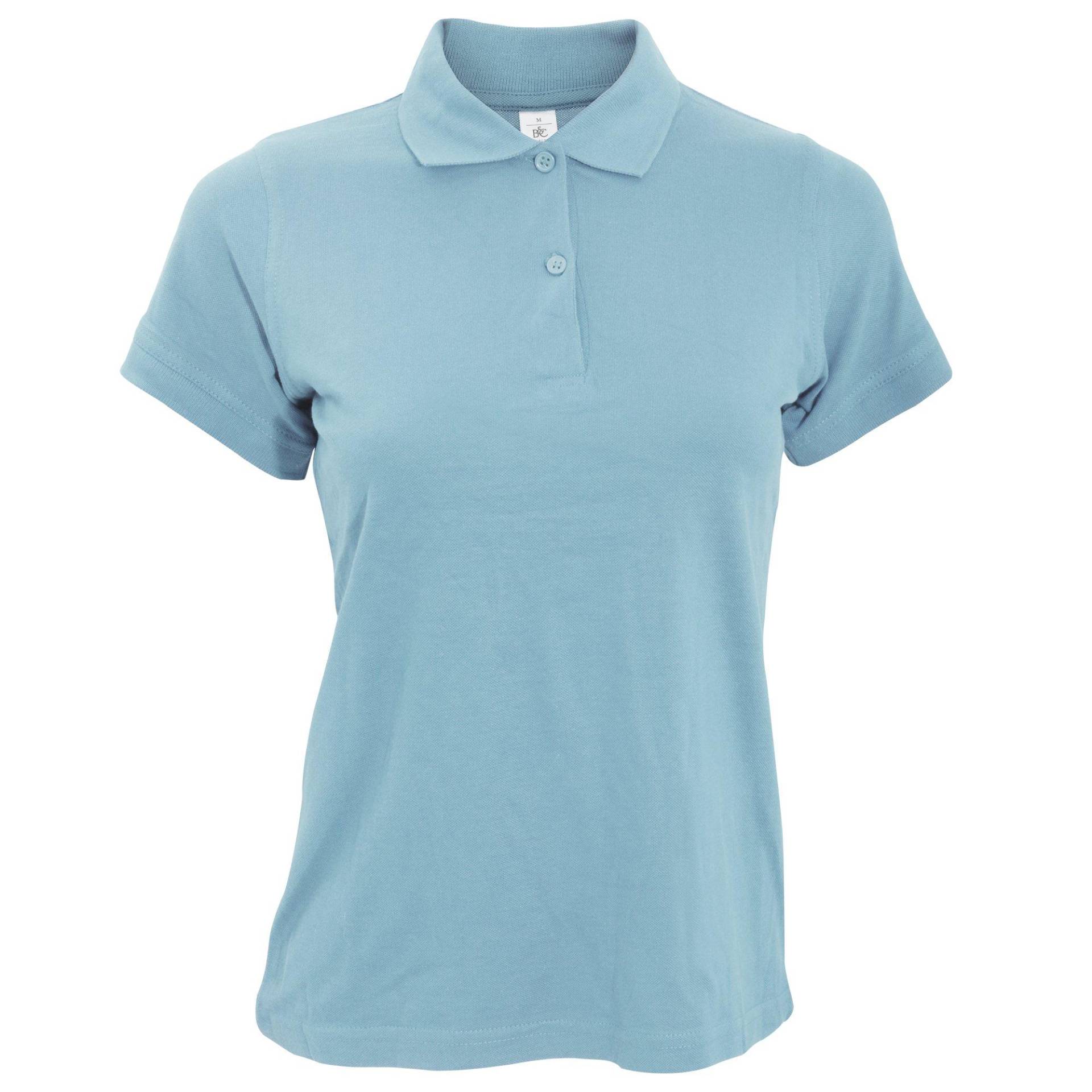 B&c Safran Poloshirt, Kurzarm Damen Himmelblau XS von B and C