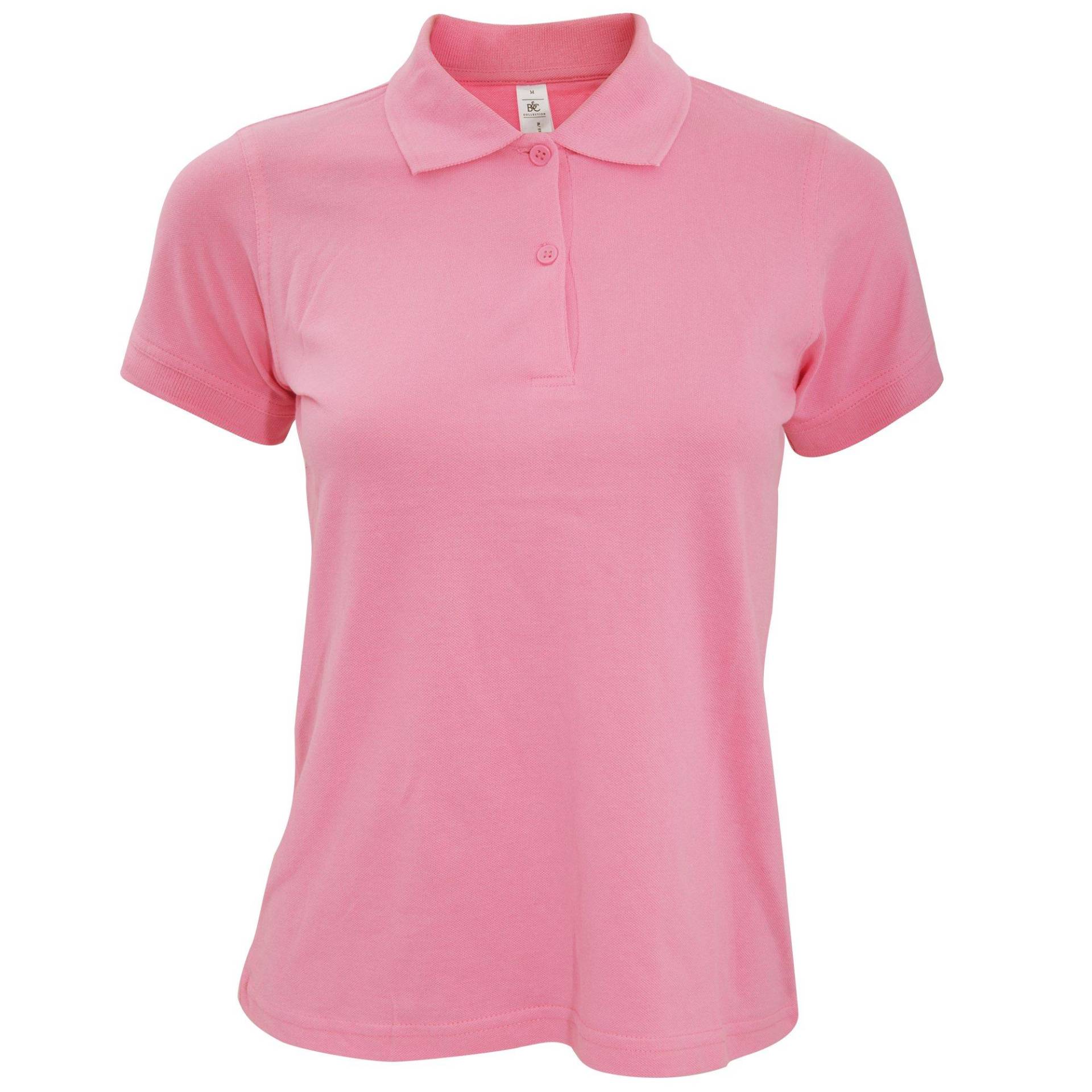B&c Safran Poloshirt, Kurzarm Damen Pink XS von B and C