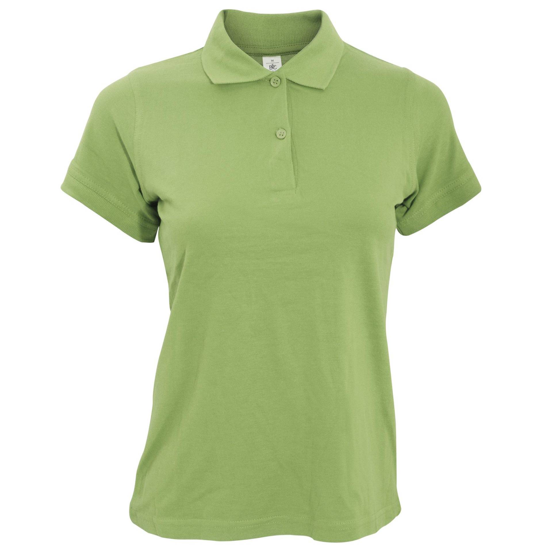 B&c Safran Poloshirt, Kurzarm Damen Pistaziengrün M von B and C