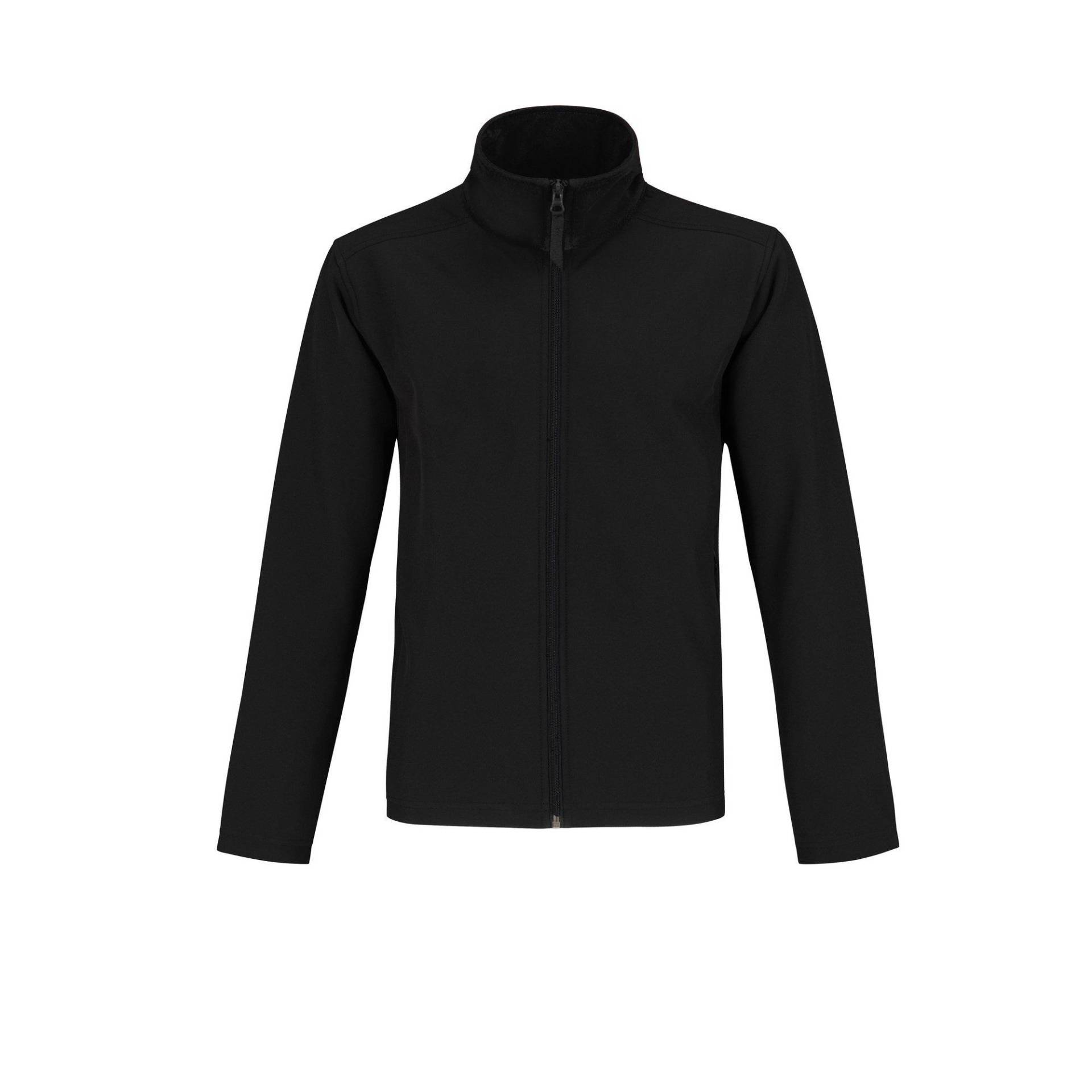 B&c Softshelljacke, Wasserabweisend, Zweilagig Herren Schwarz 3XL von B and C