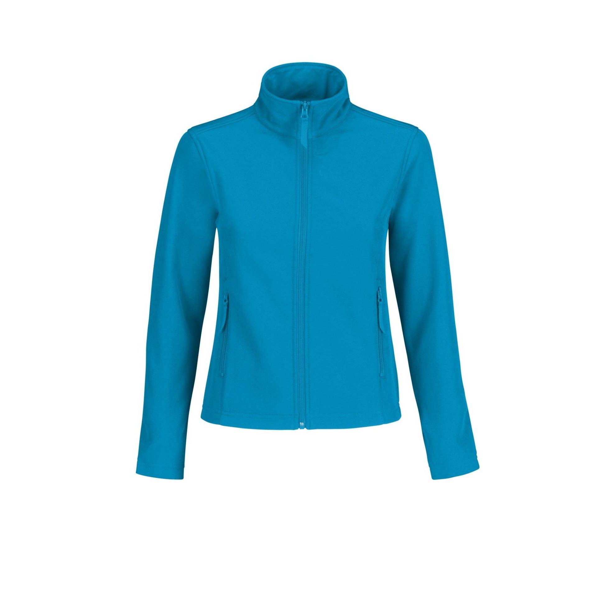 B&c Softshelljacke, Wasserabweisend Damen Blau Bunt L von B and C