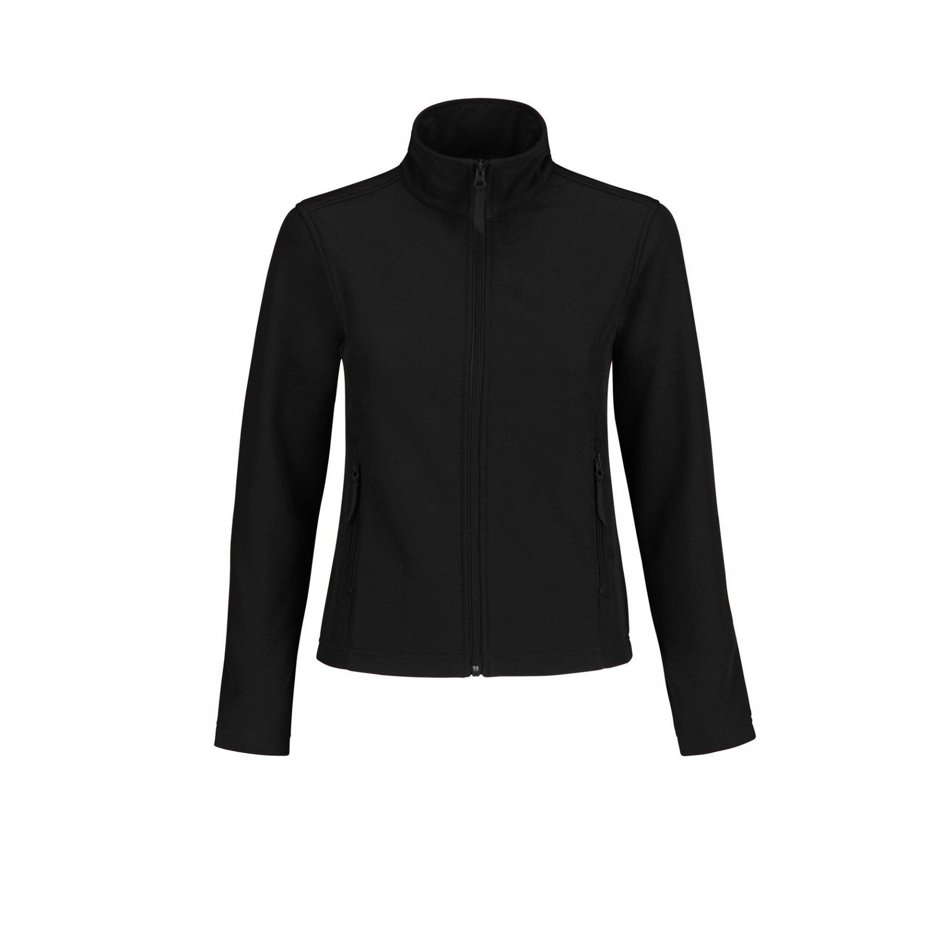 B&c Softshelljacke, Wasserabweisend Damen Schwarz S von B and C