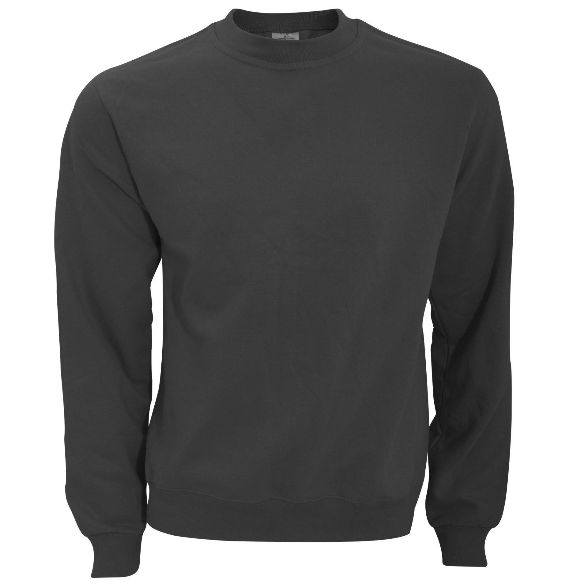 B&c Sweatshirt Mit Rundhalsausschnitt Herren Anthrazit L von B and C