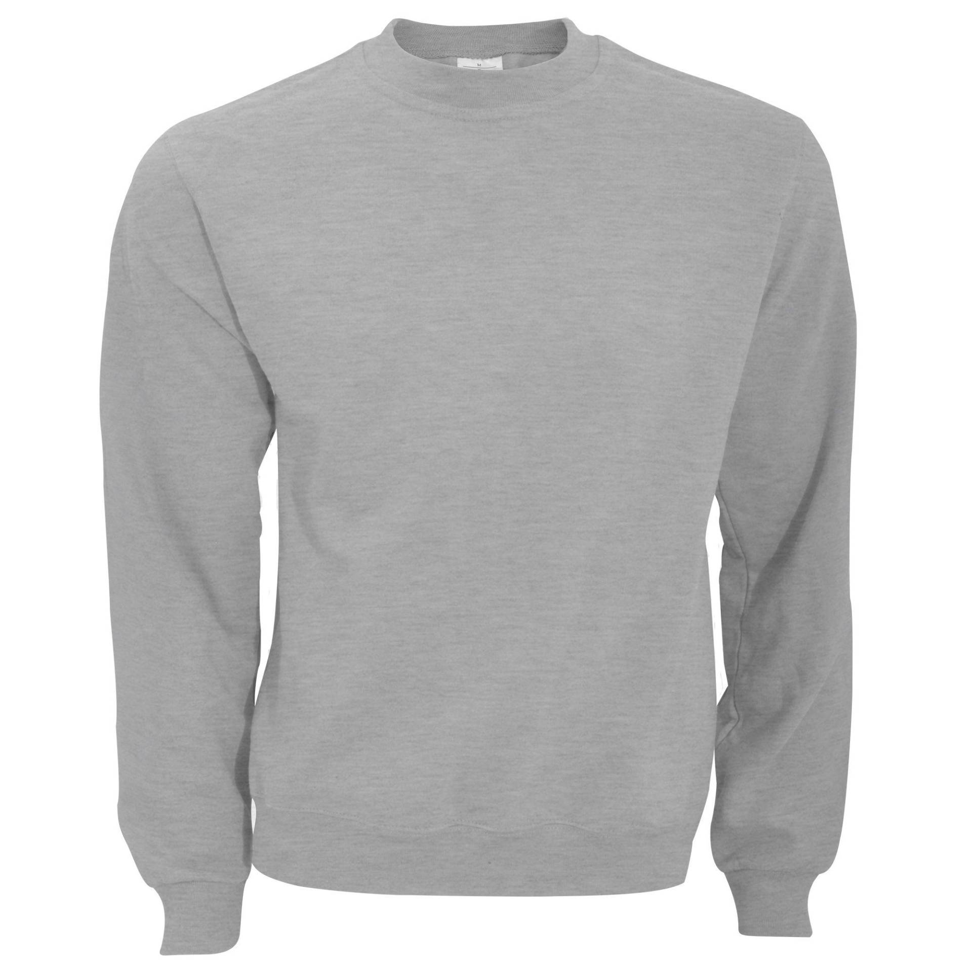 B&c Sweatshirt Mit Rundhalsausschnitt Herren Grau 4XL von B and C