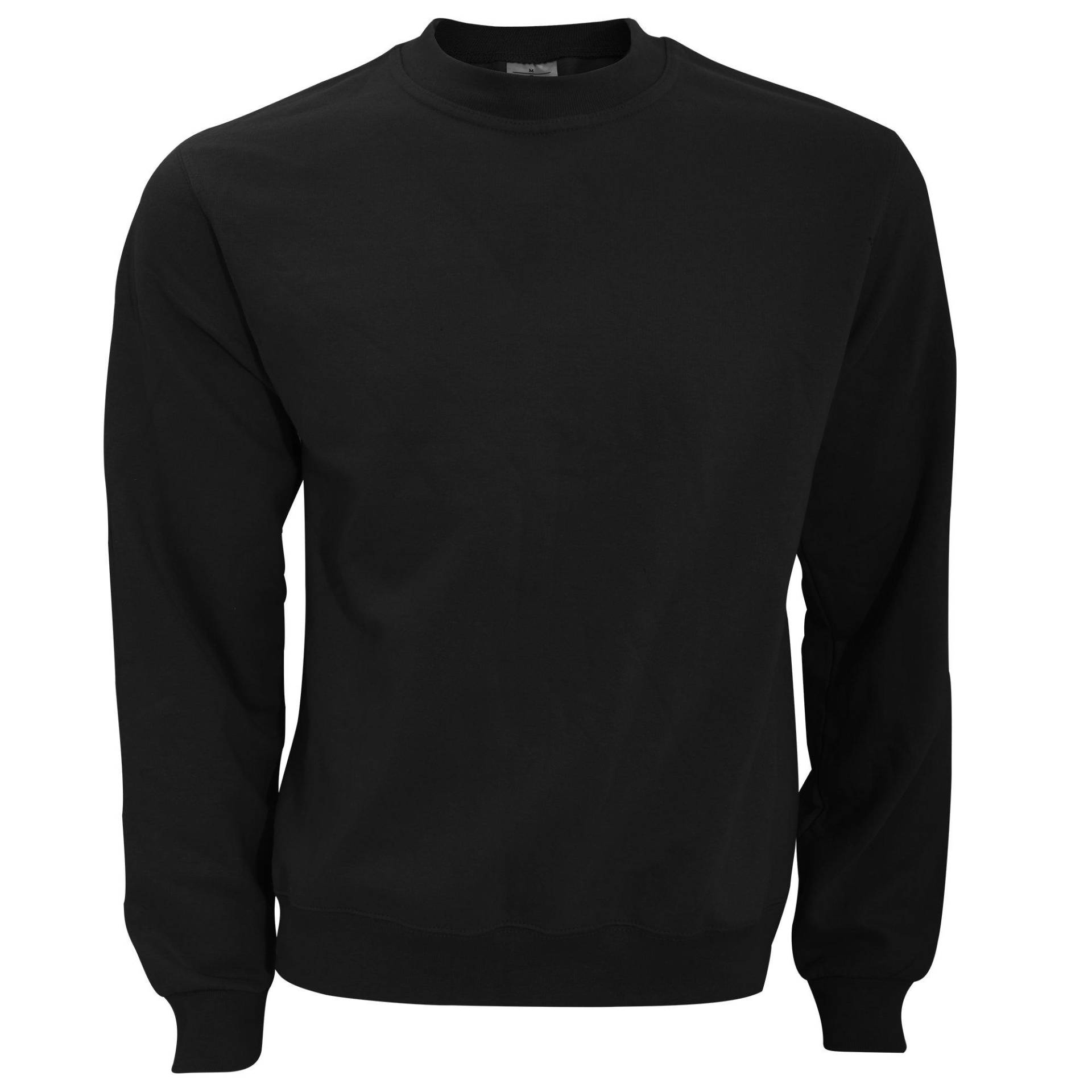 B&c Sweatshirt Mit Rundhalsausschnitt Herren Schwarz M von B and C