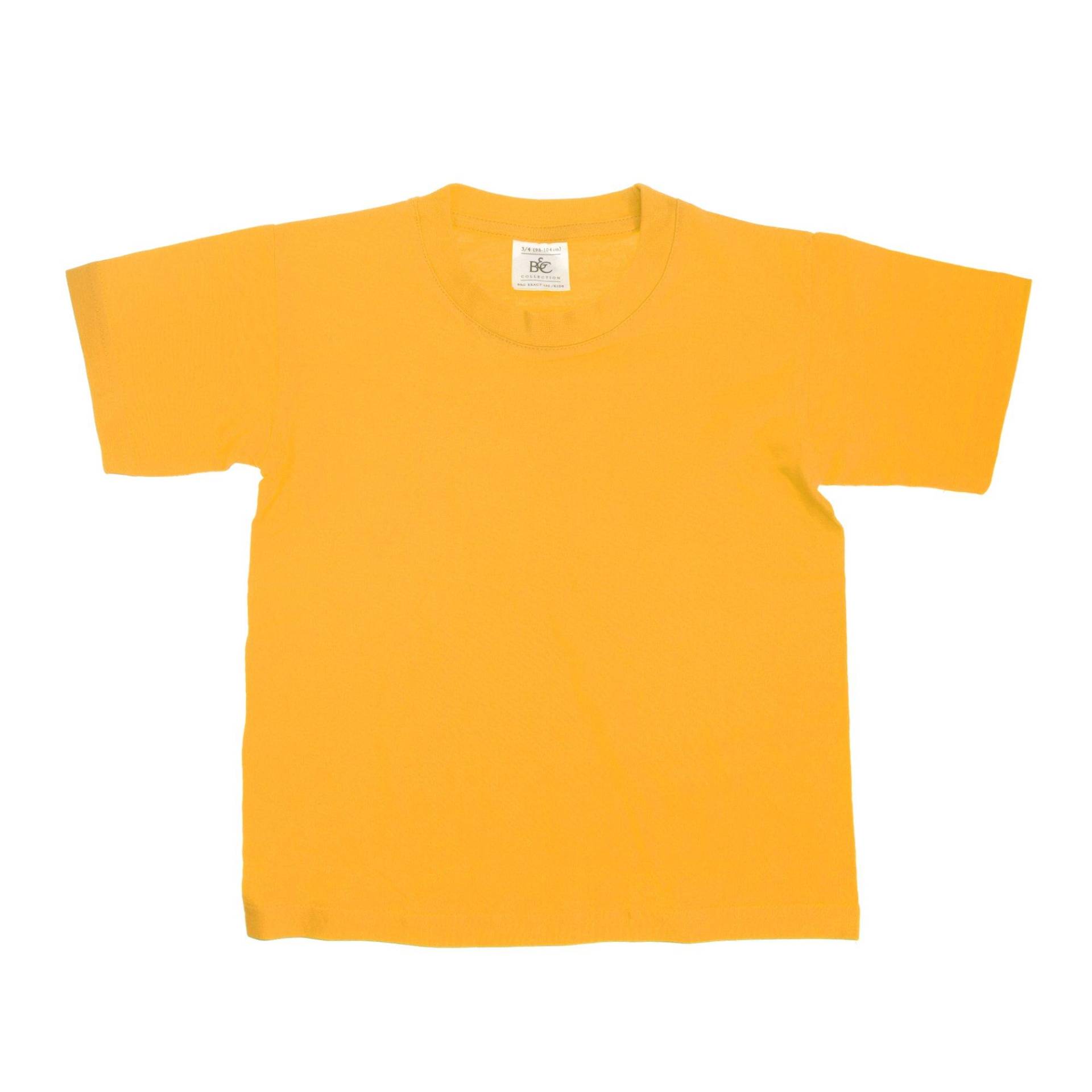 B&c Tshirt, Kurzarm (2 Stückpackung) Jungen Gold 12-14A von B and C