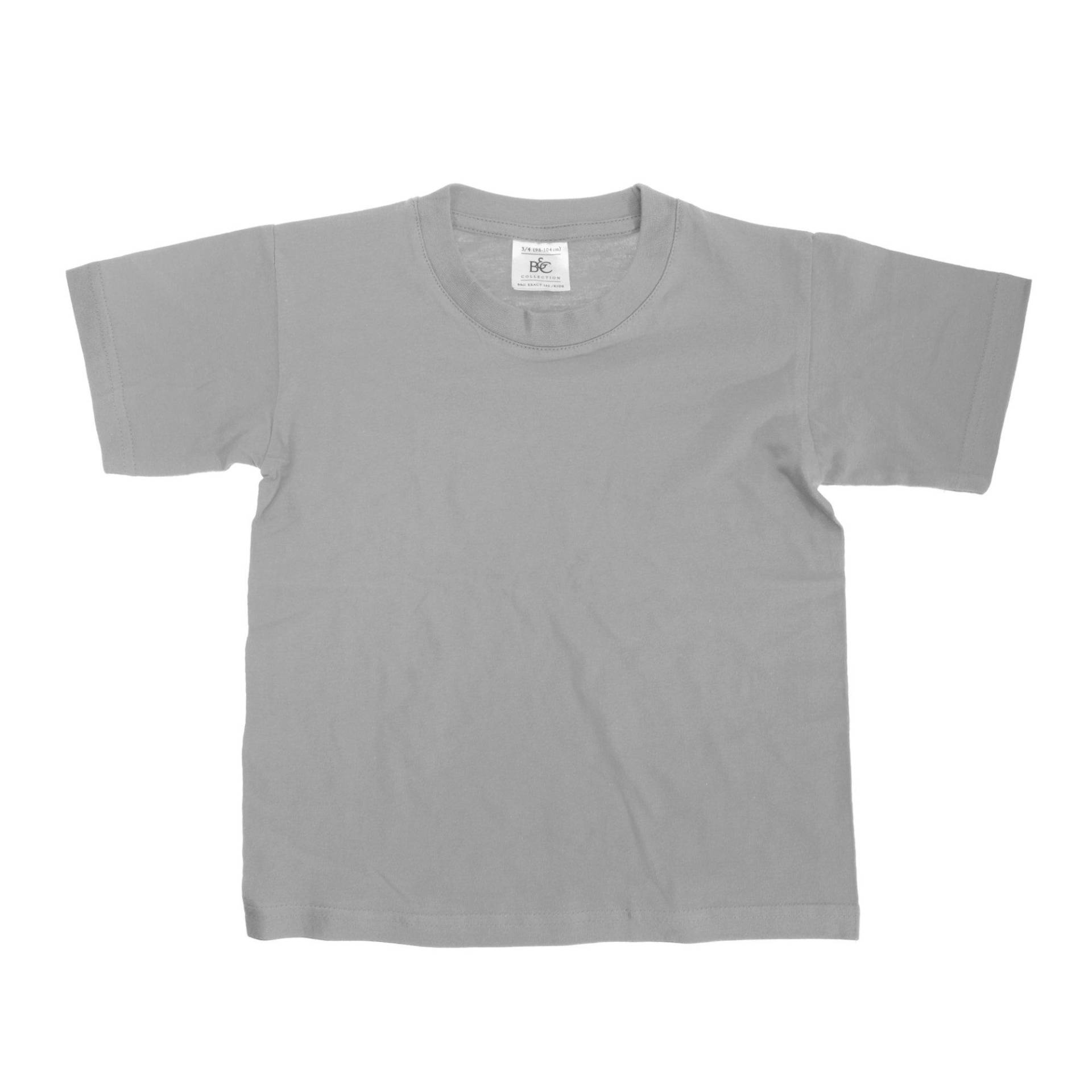B&c Tshirt, Kurzarm (2 Stückpackung) Jungen Grau 12-14A