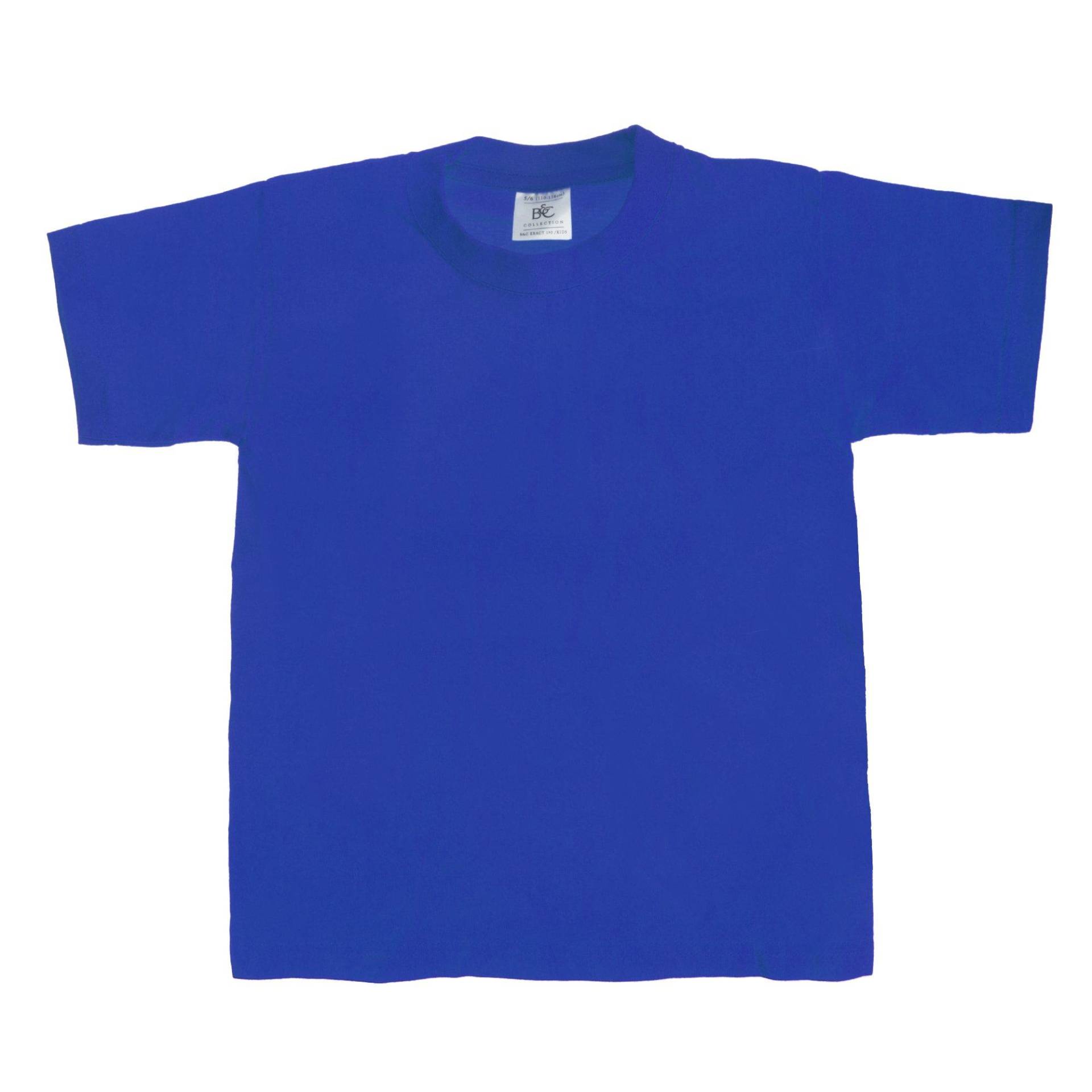 B&c Tshirt, Kurzarm (2 Stückpackung) Mädchen Königsblau 3-4A von B and C