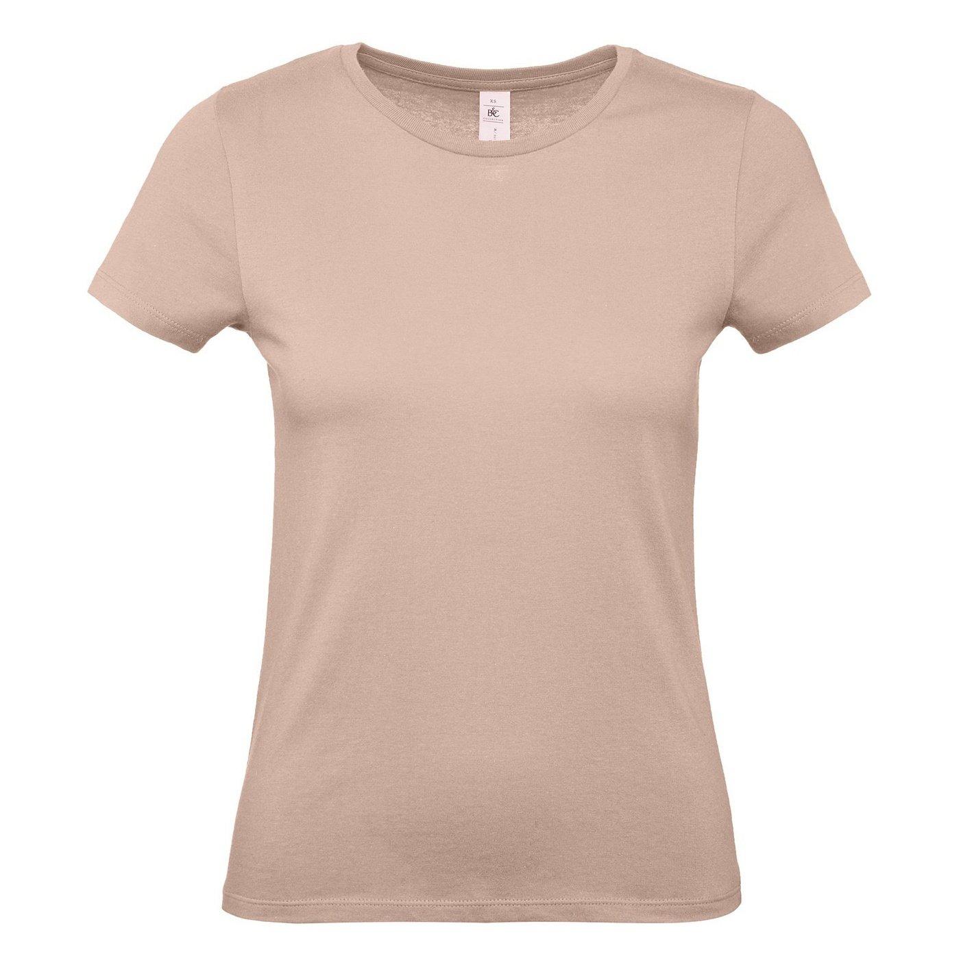 B&c Tshirt #e150 Damen Altrosa XS von B and C