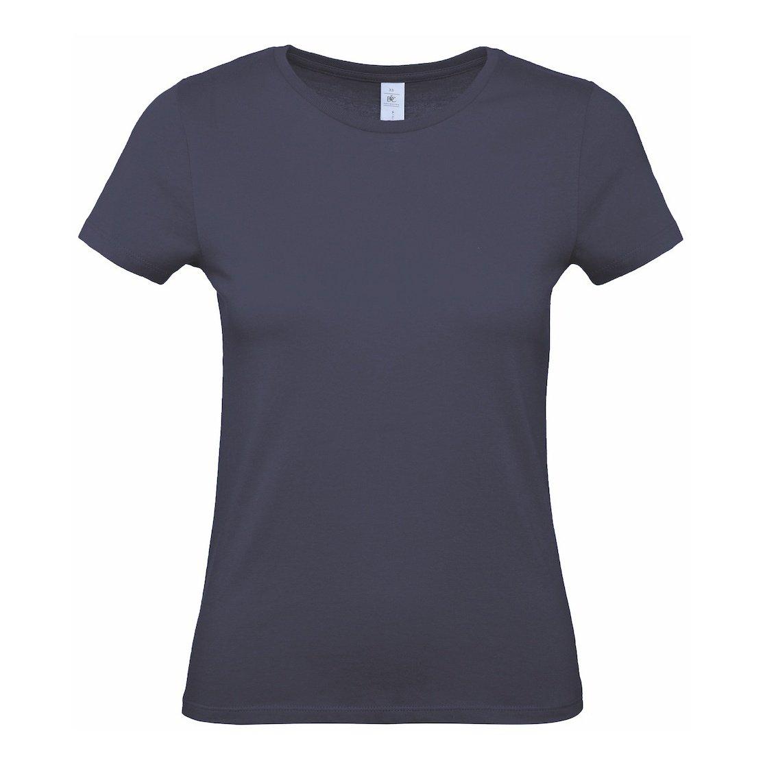 B&c Tshirt #e150 Damen Marine S von B and C