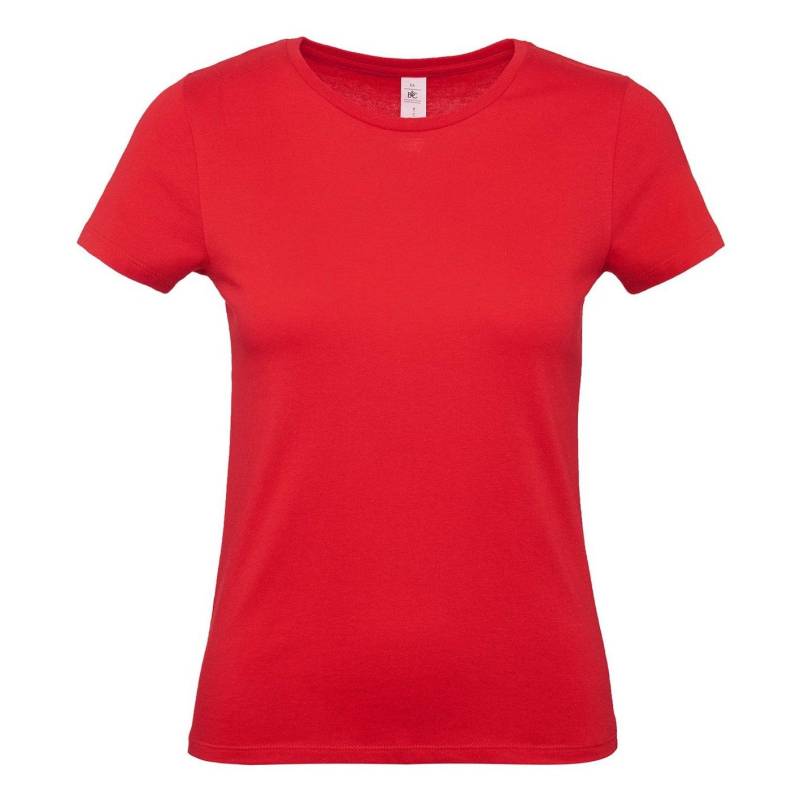 B&c Tshirt #e150 Damen Rot Bunt L von B and C