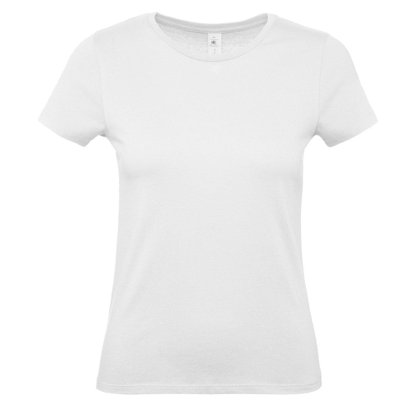 B&c Tshirt #e150 Damen Weiss L von B and C