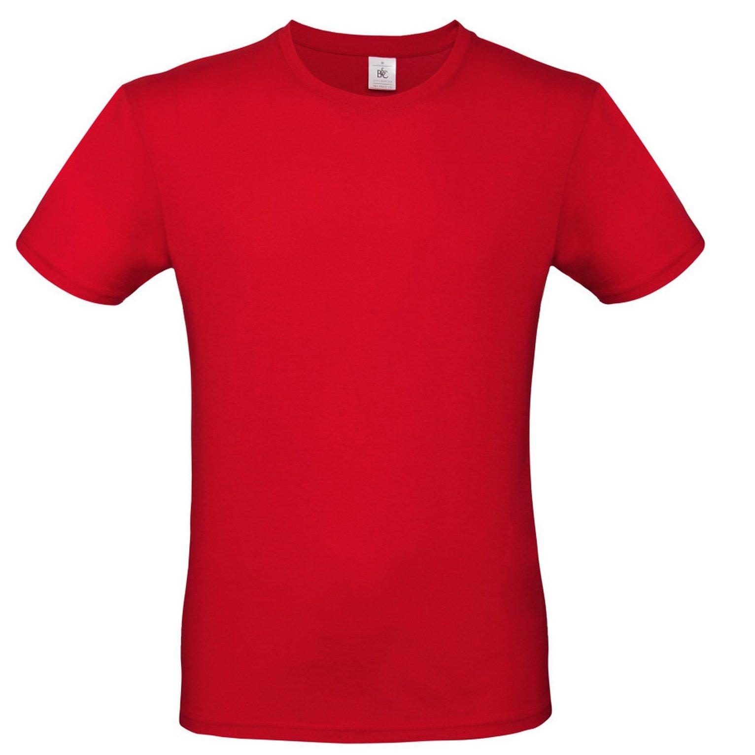 B&c Tshirt #e150 Herren Rot Bunt XS von B and C