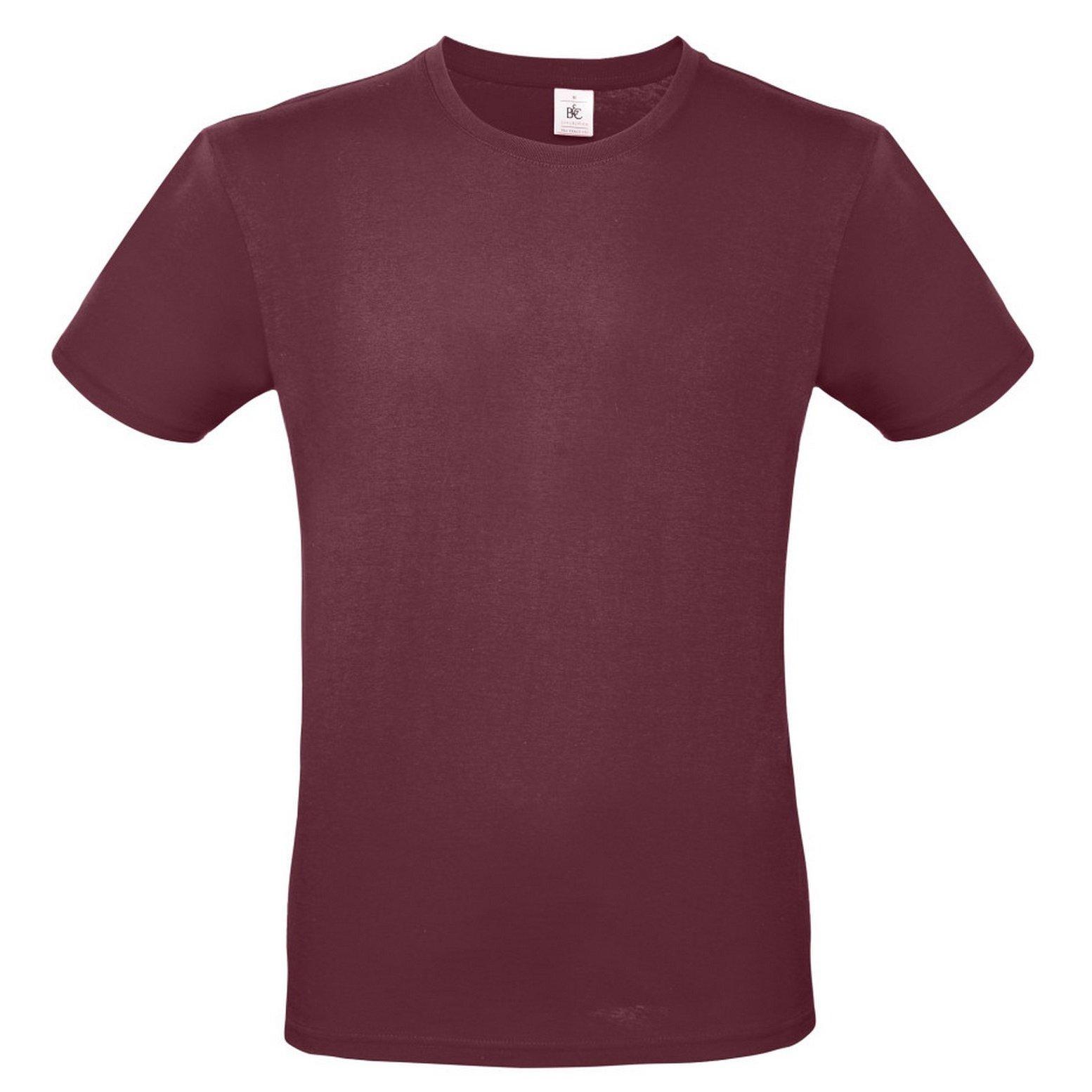 B&c Tshirt #e150 Herren Weinrot 3XL von B and C