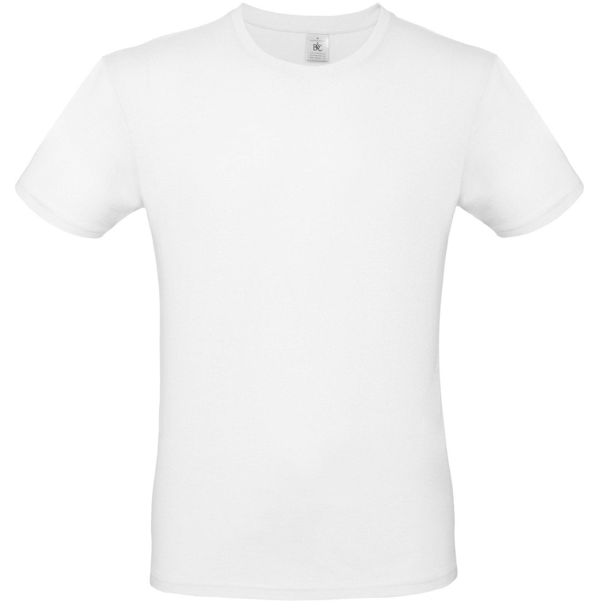 B&c Tshirt #e150 Herren Weiss 5XL von B and C